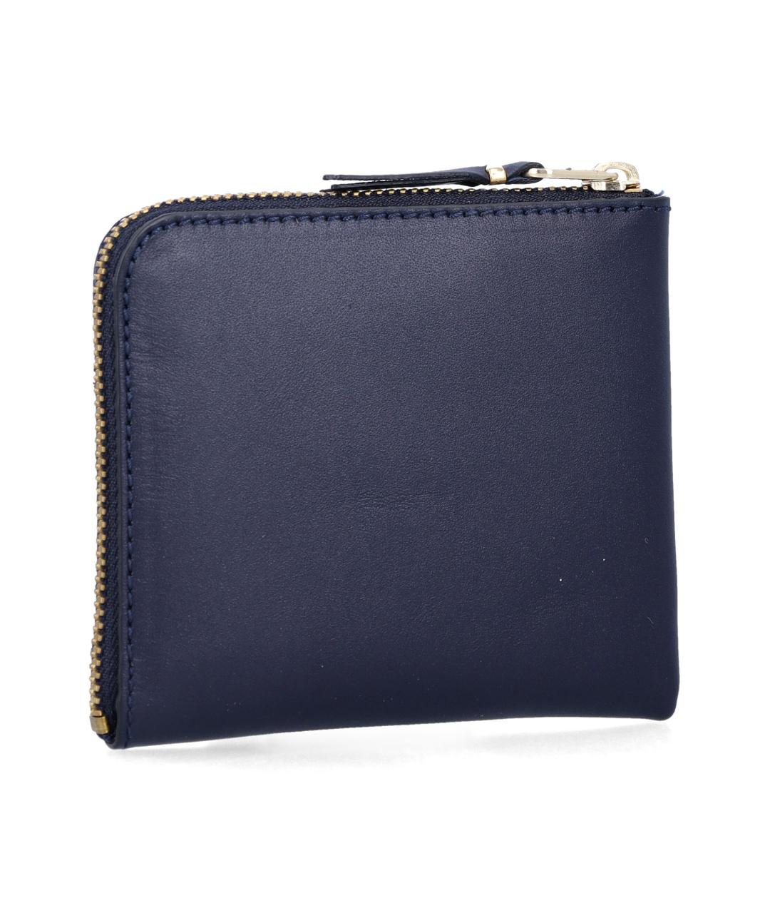 COMME DES GARÇONS WALLET Синий кожаный кошелек, фото 2