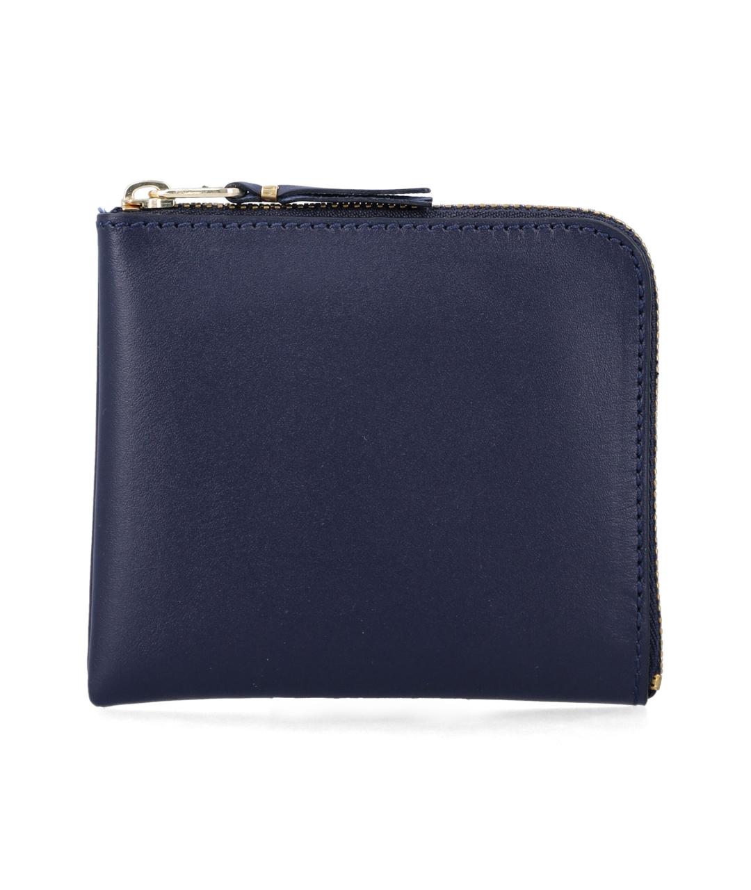 COMME DES GARÇONS WALLET Синий кожаный кошелек, фото 1