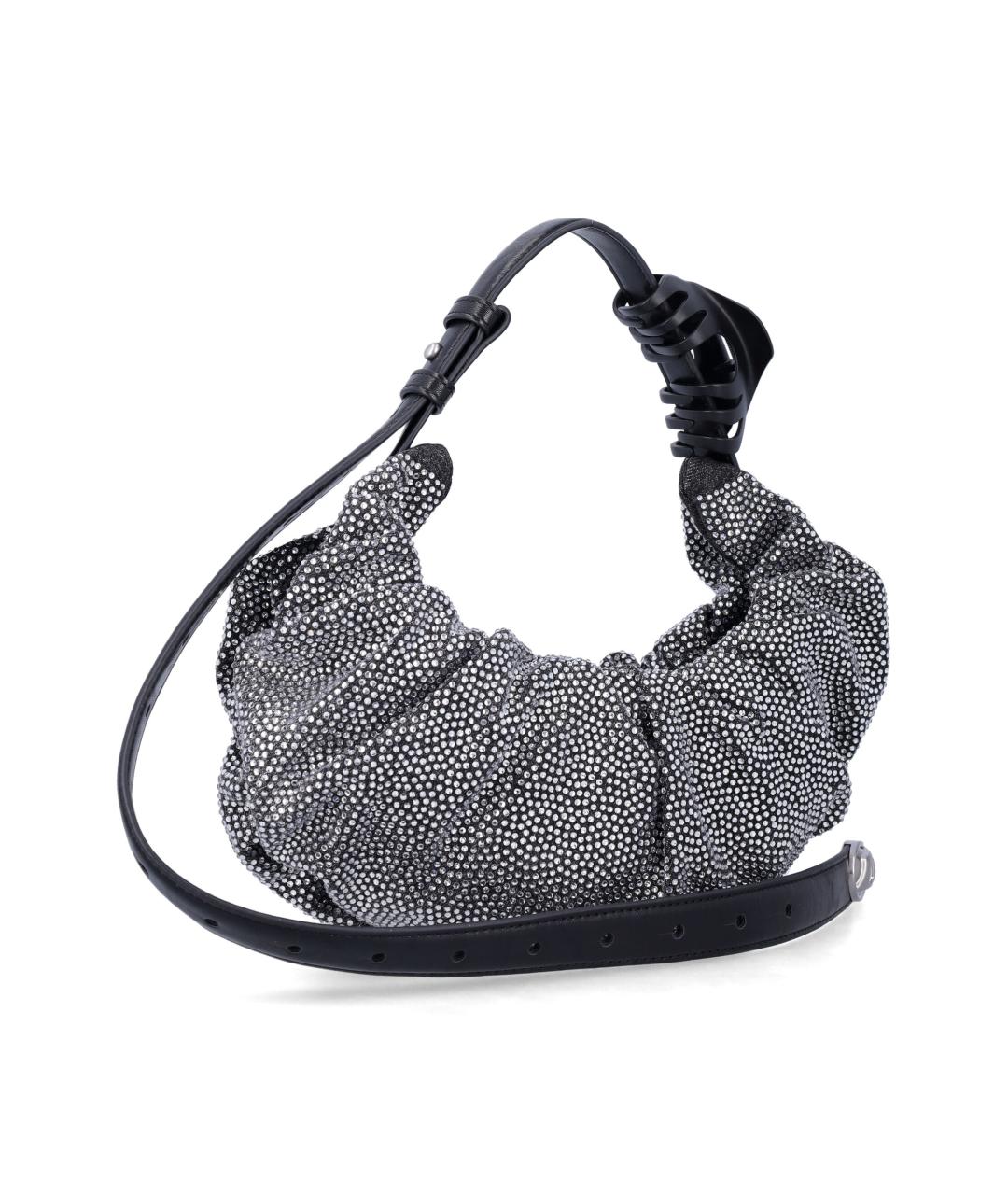 DIESEL Черная хлопковая сумка через плечо, фото 2