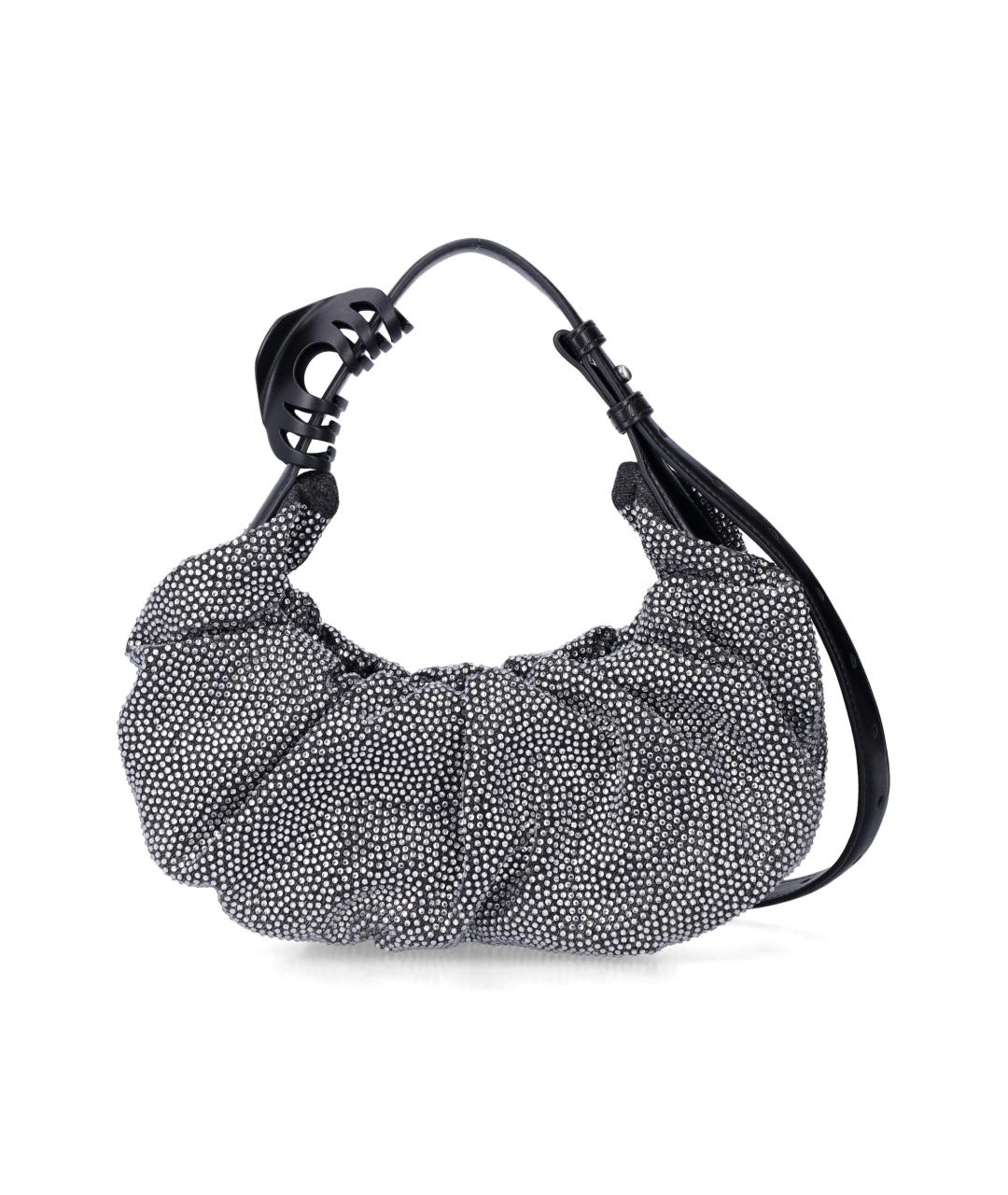 DIESEL Черная хлопковая сумка через плечо, фото 3