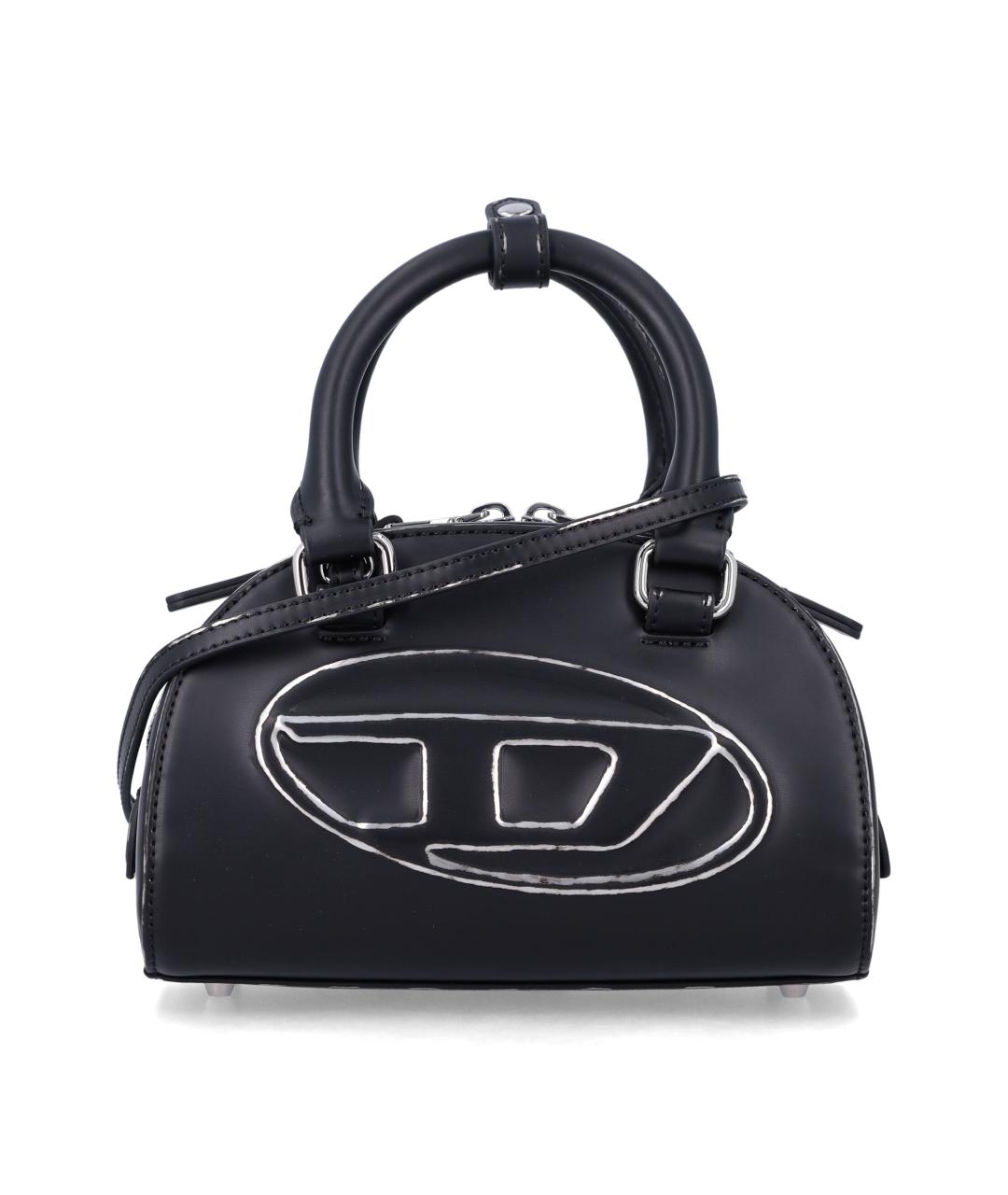 DIESEL Черная сумка тоут из искусственной кожи, фото 1