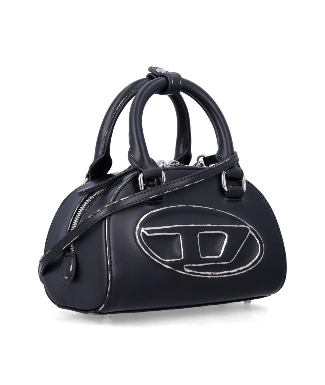 DIESEL Черная сумка тоут из искусственной кожи, фото 2