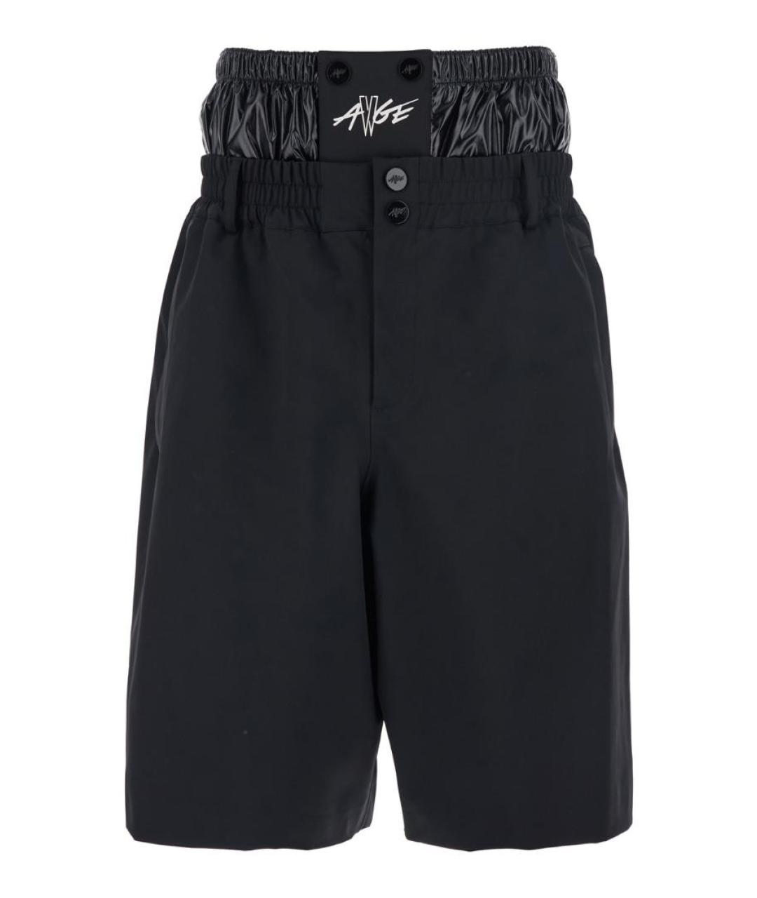 MONCLER Черные полиамидовые шорты, фото 1