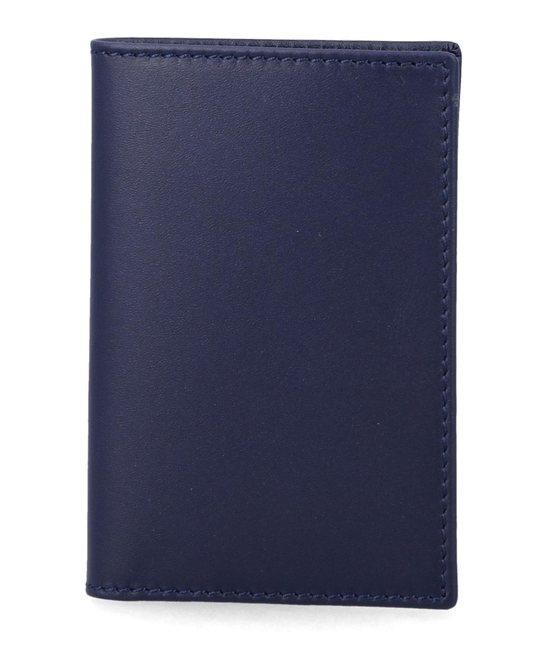 COMME DES GARÇONS WALLET Синий кожаный кардхолдер, фото 1