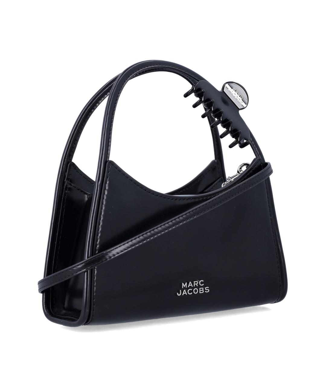 MARC JACOBS Черная кожаная сумка через плечо, фото 2