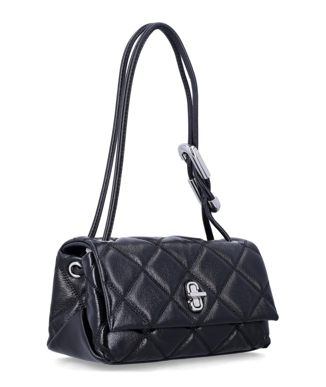 MARC JACOBS Черная кожаная сумка через плечо, фото 3