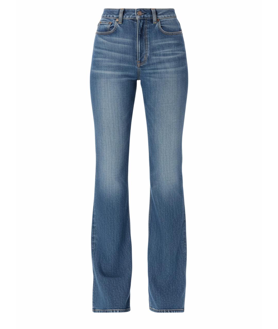 CHLOE Голубые хлопковые прямые джинсы, фото 1