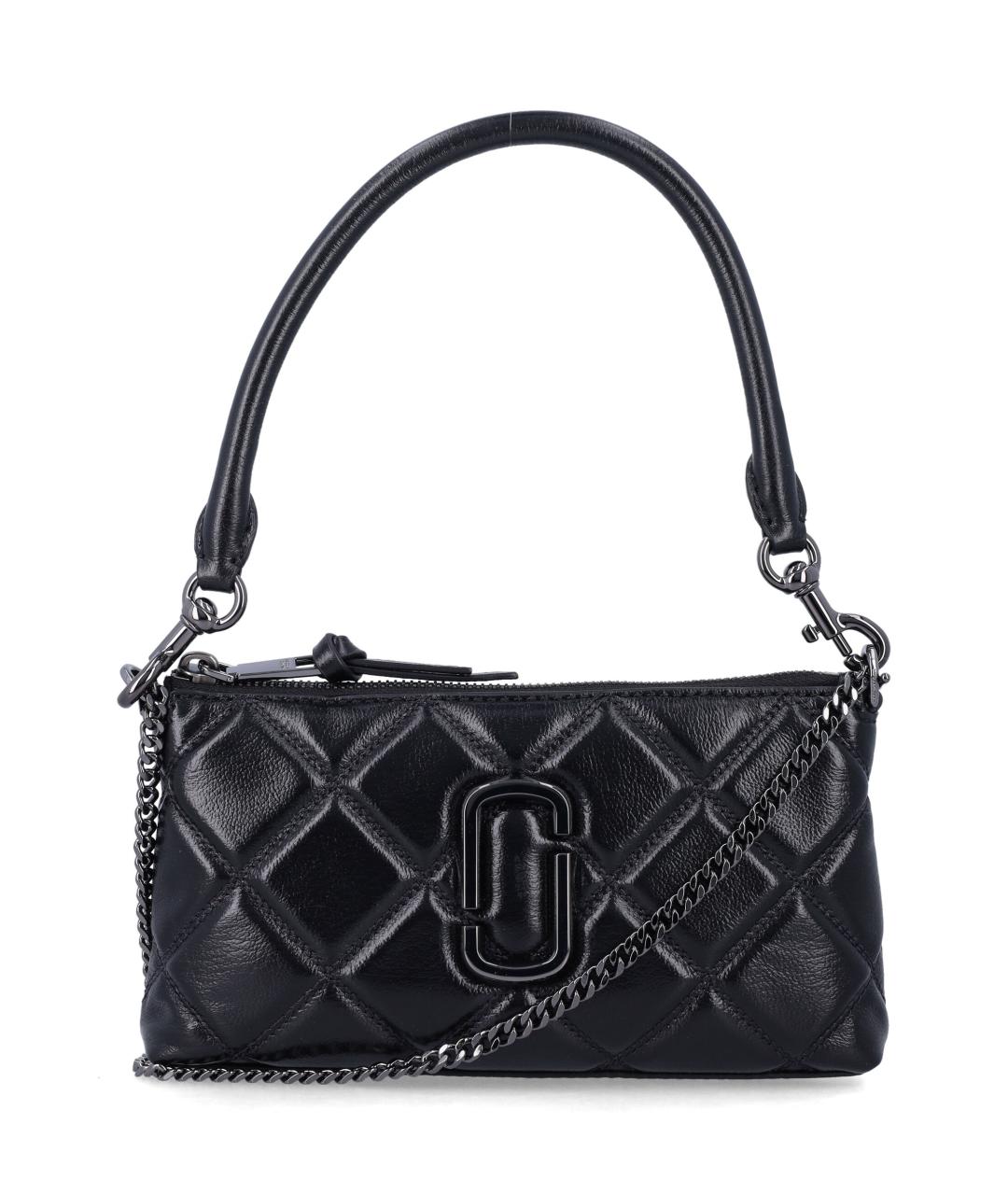 MARC JACOBS Черная кожаная сумка через плечо, фото 1