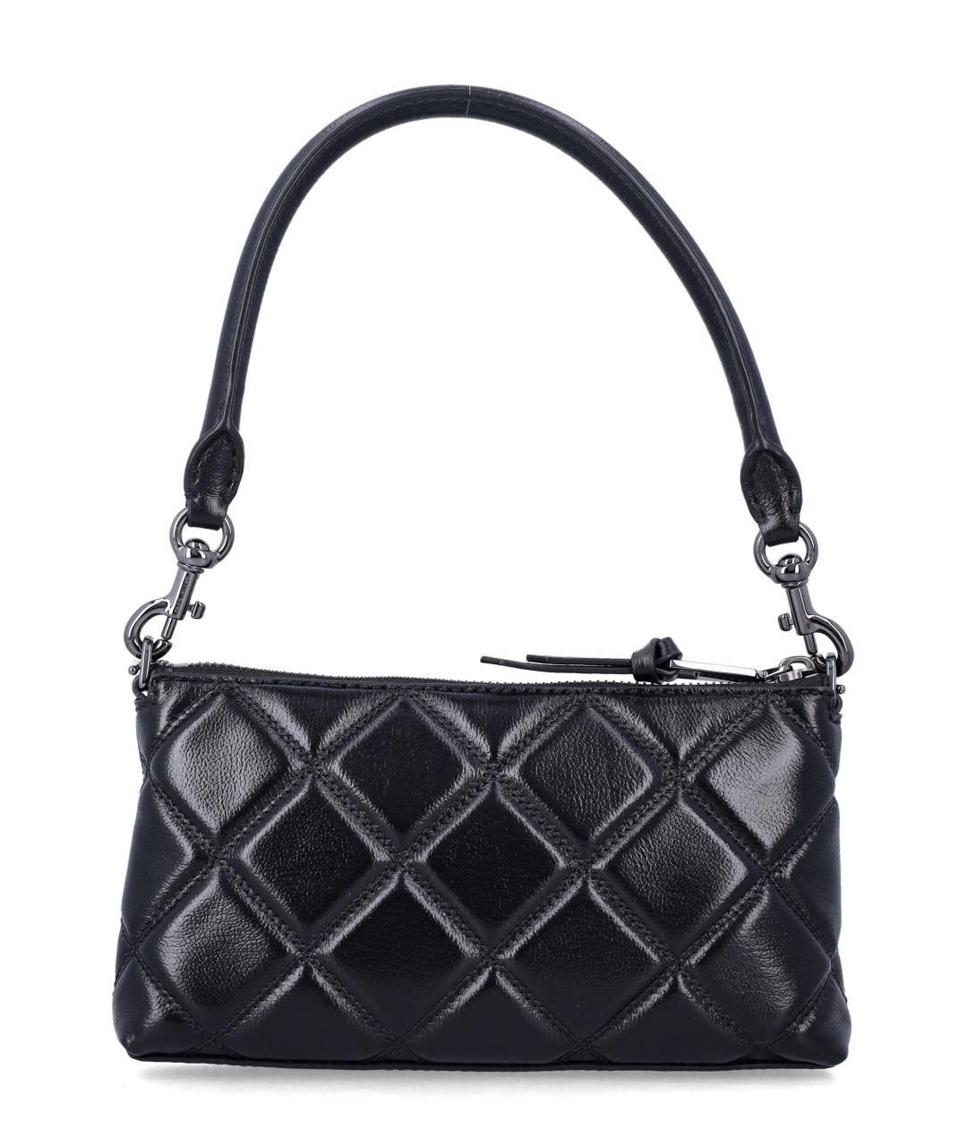 MARC JACOBS Черная кожаная сумка через плечо, фото 3