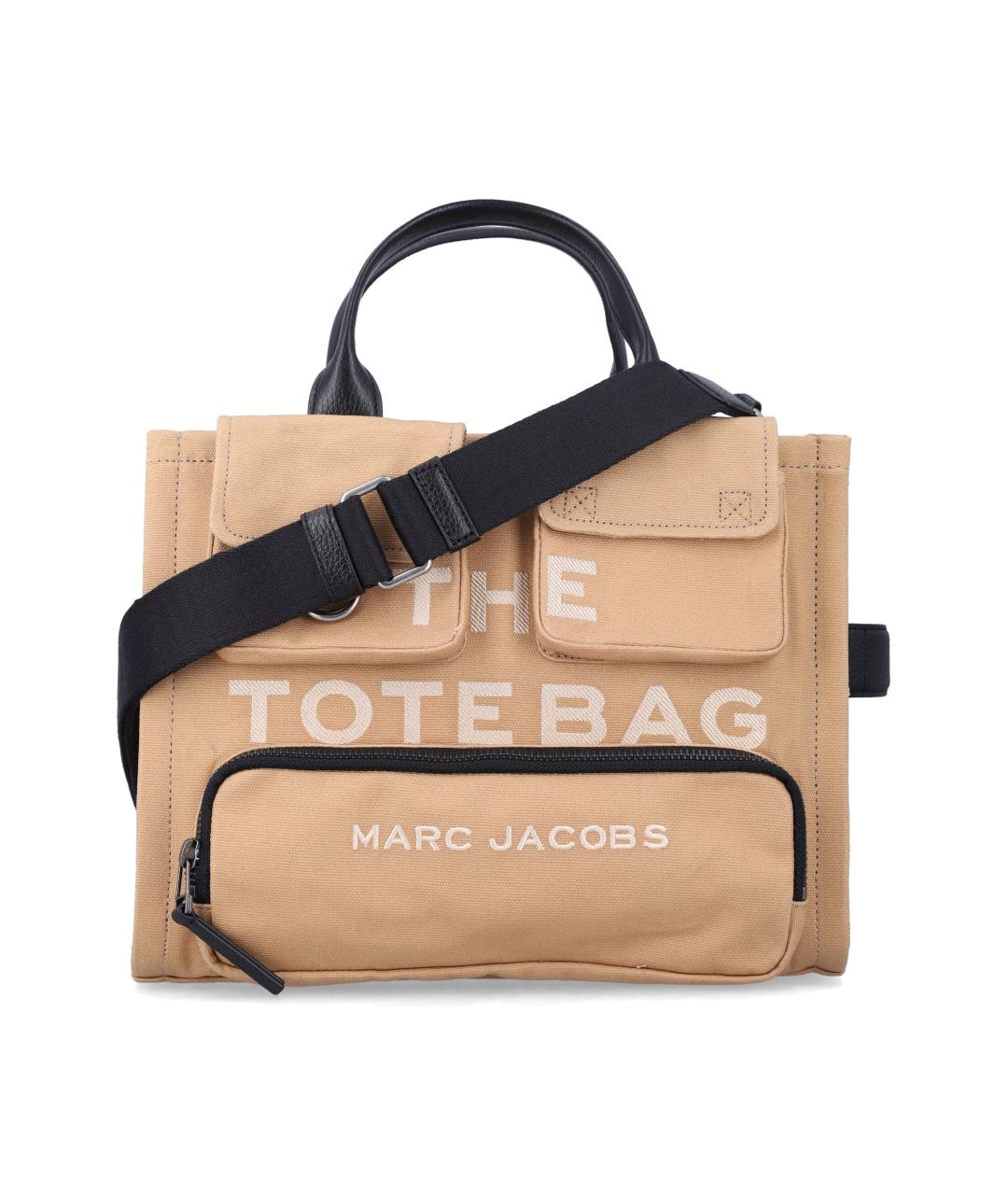 MARC JACOBS Коричневая хлопковая сумка тоут, фото 1