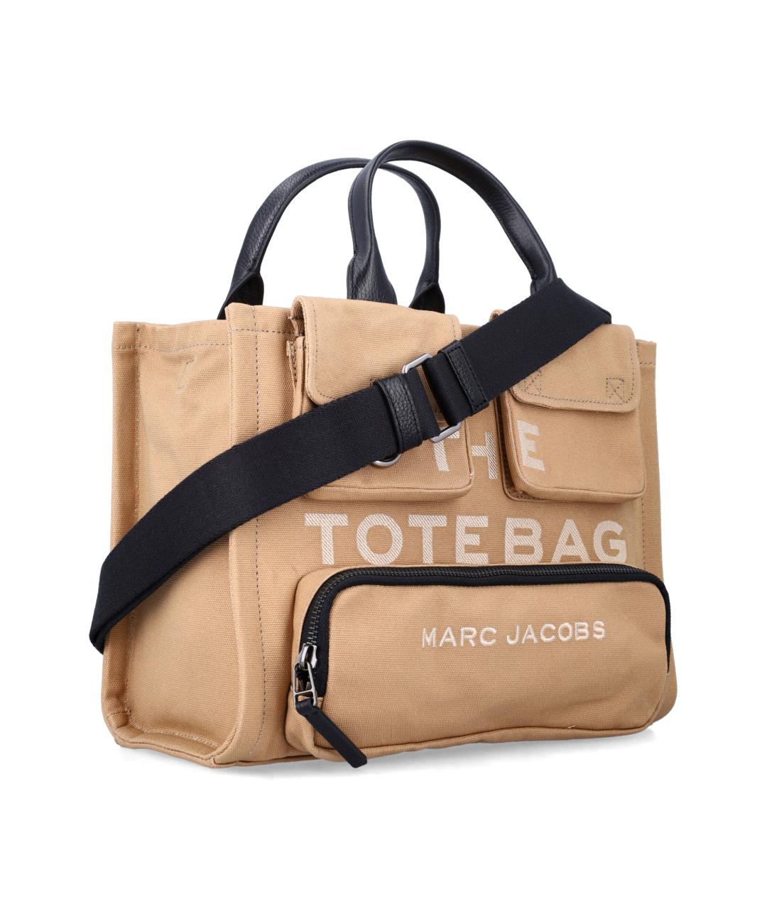 MARC JACOBS Коричневая хлопковая сумка тоут, фото 2