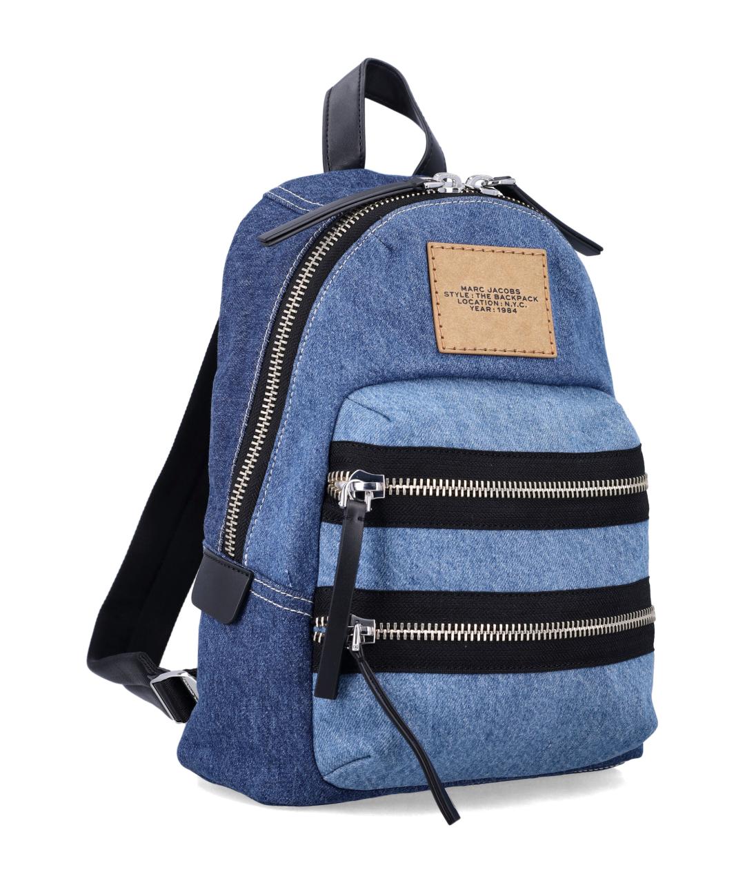 MARC JACOBS Синий хлопковый рюкзак, фото 2