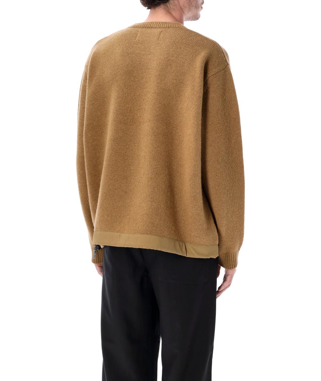 AND WANDER Бежевый шерстяной джемпер / свитер, фото 2