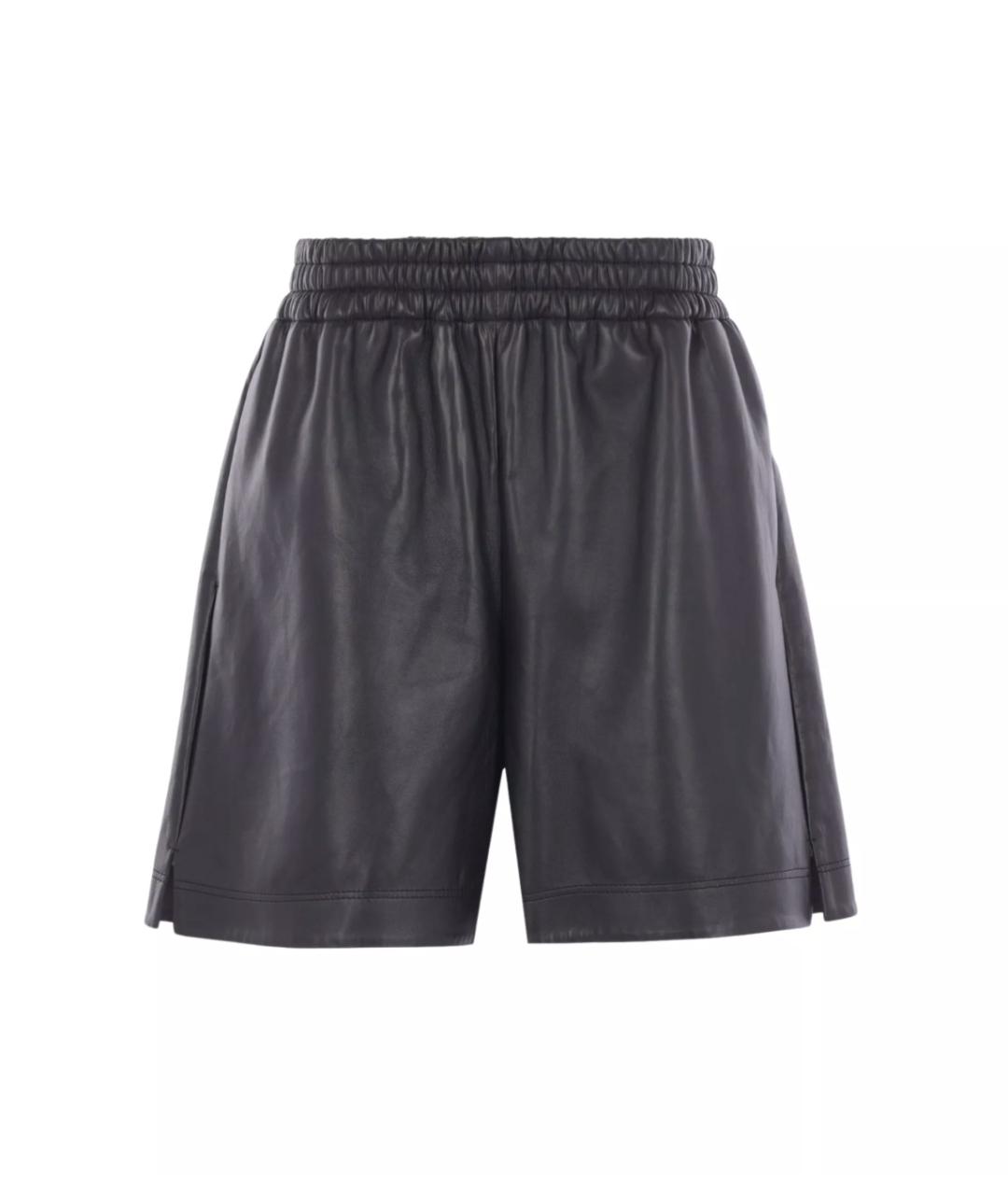 GUCCI Черные кожаные шорты, фото 1
