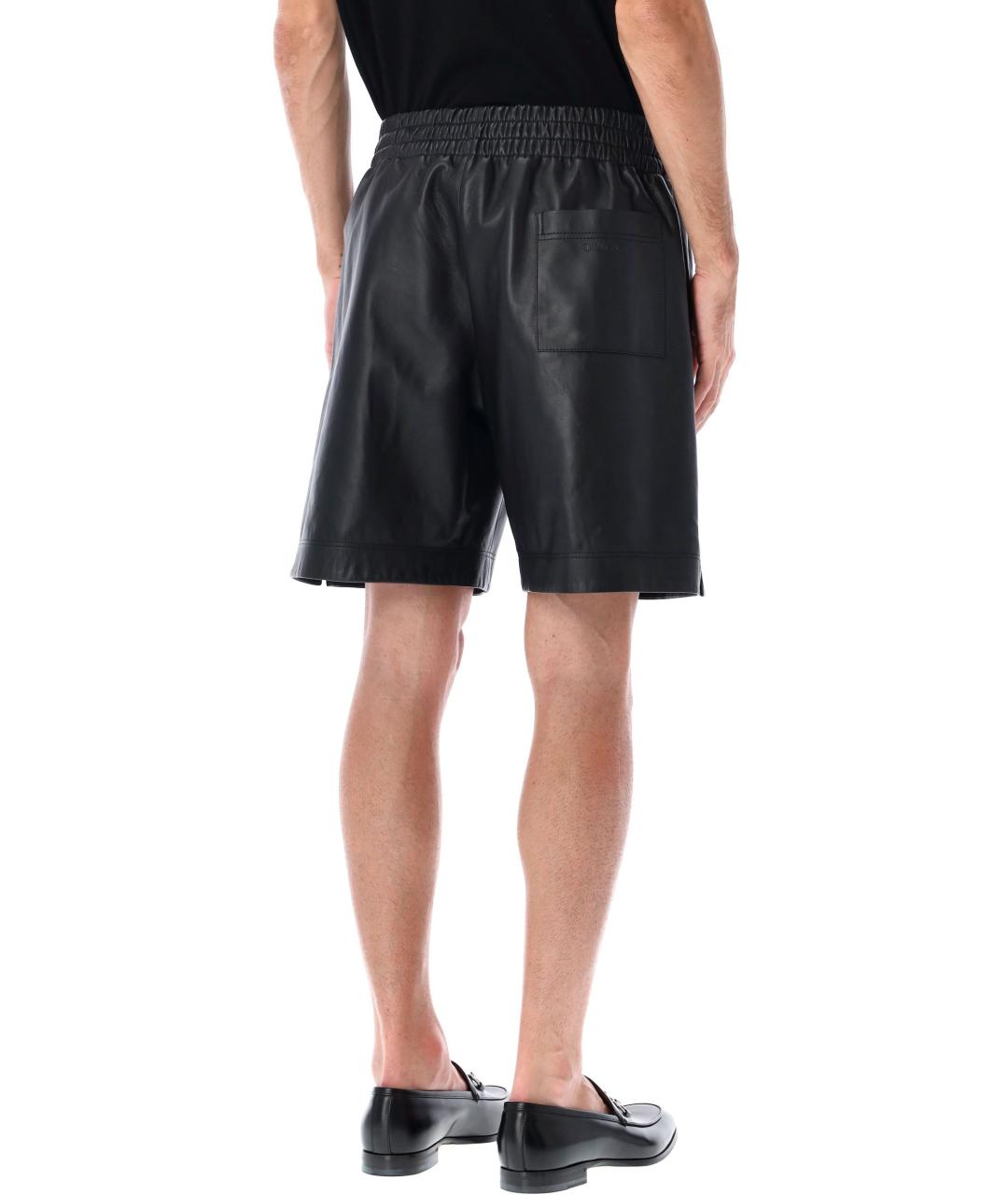 GUCCI Черные кожаные шорты, фото 3
