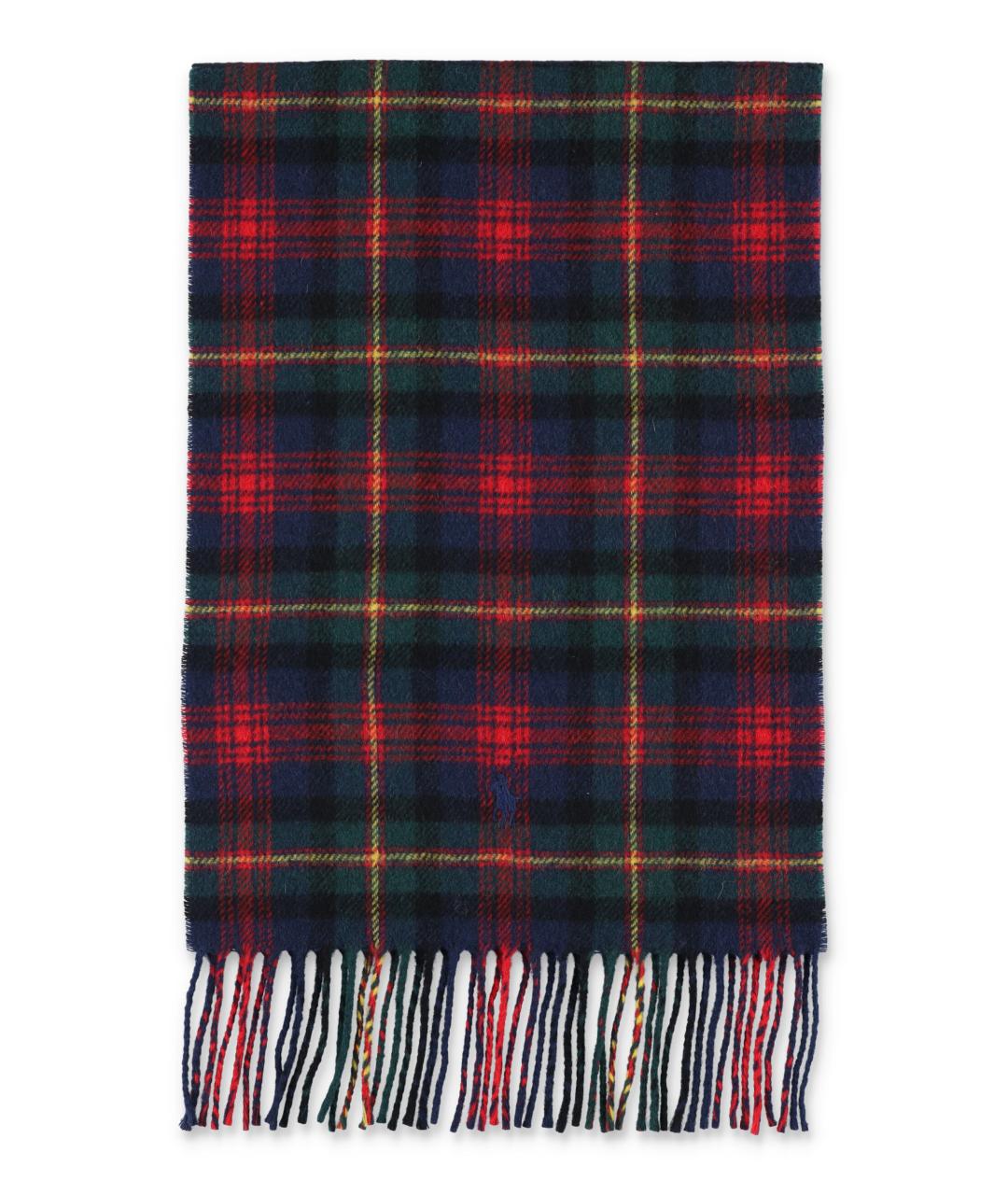 POLO RALPH LAUREN Красный шерстяной шарф, фото 1