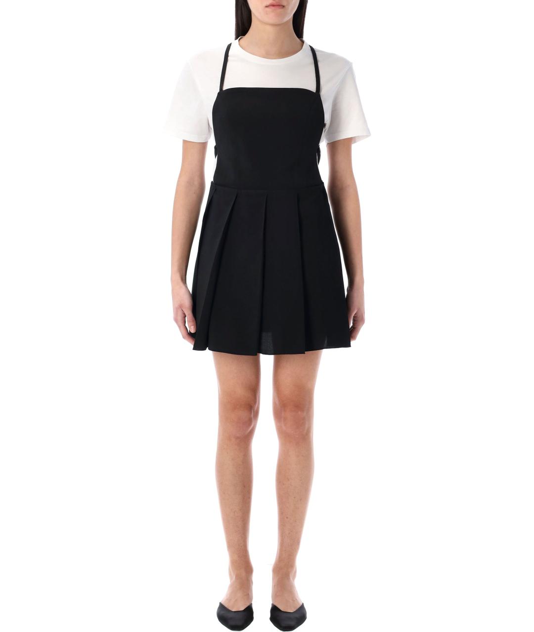 LOW CLASSIC Черное полиэстеровое повседневное платье, фото 4