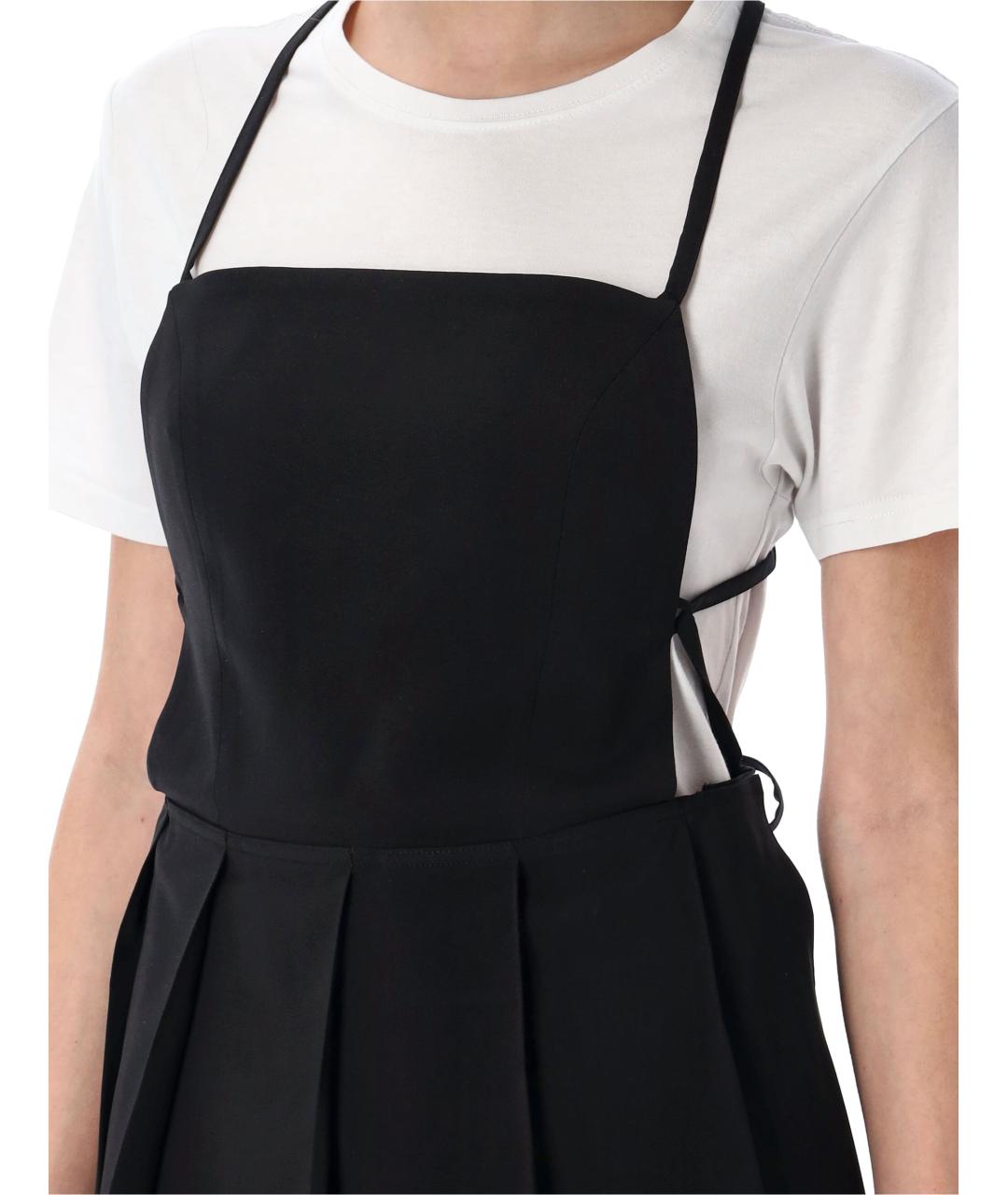 LOW CLASSIC Черное полиэстеровое повседневное платье, фото 3