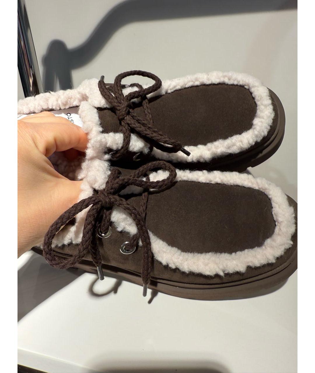 INUIKII Коричневые замшевые полусапоги, фото 2