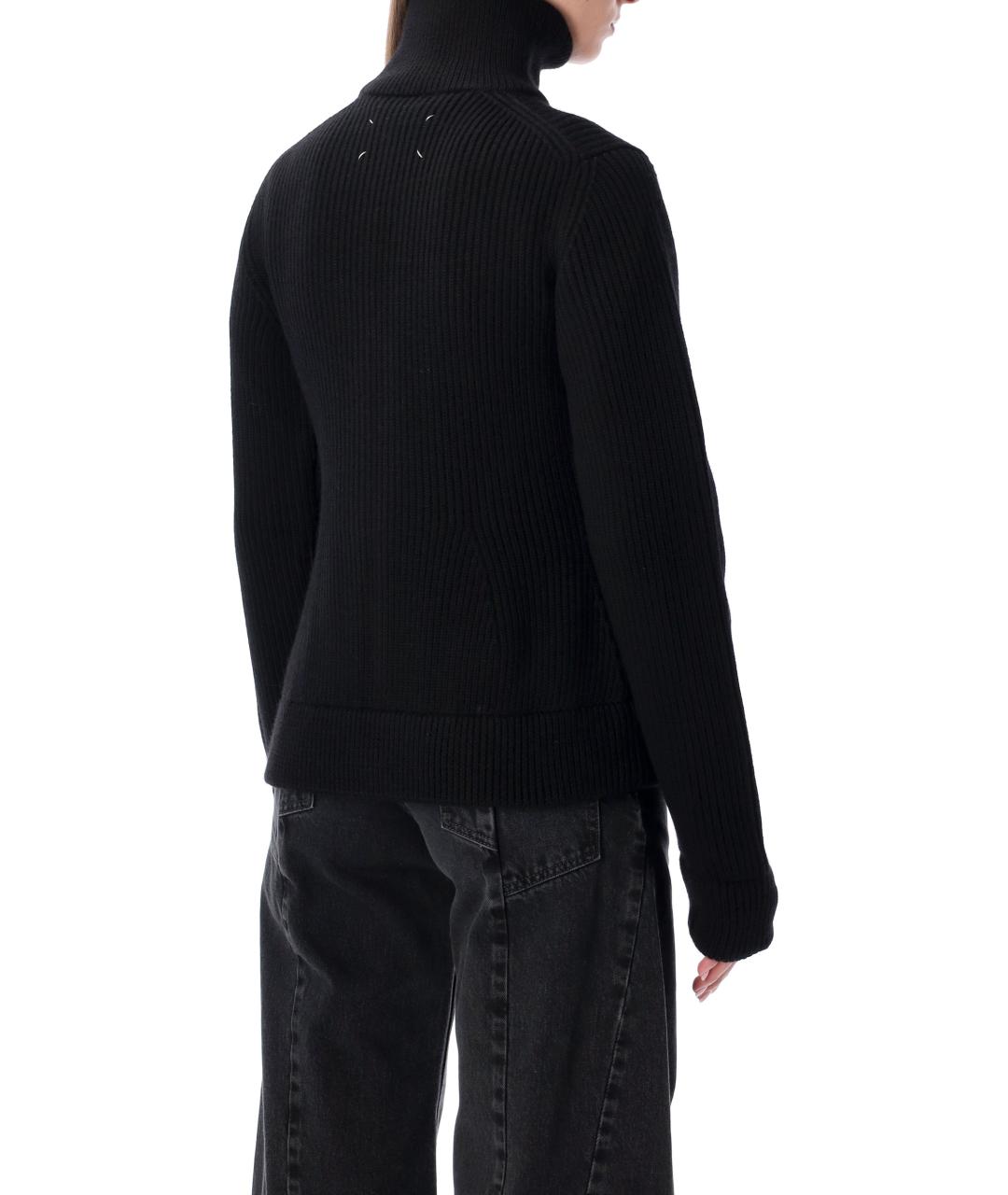 MAISON MARGIELA Черный шерстяной джемпер / свитер, фото 3