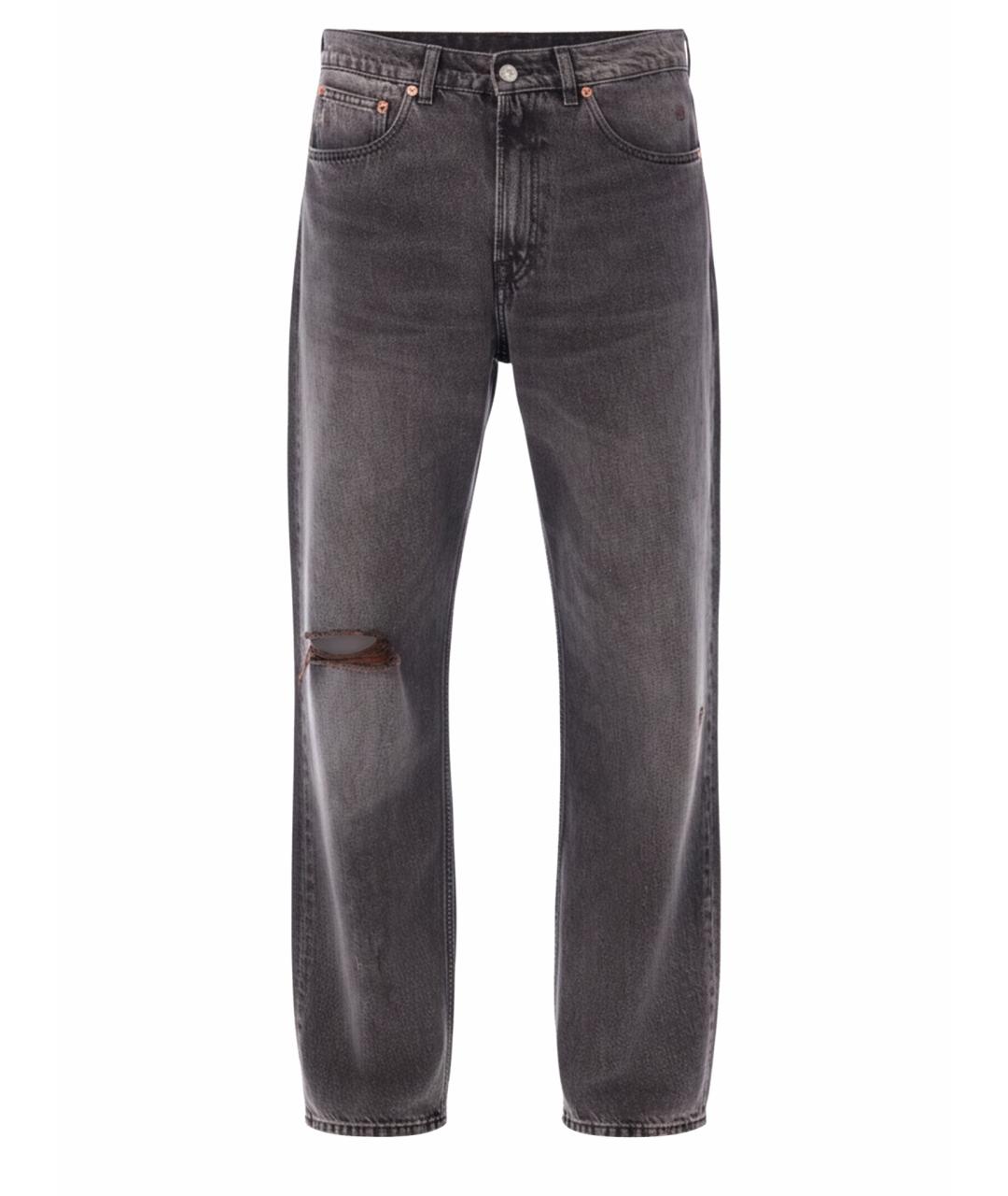 OUR LEGACY Черные хлопковые прямые джинсы, фото 1