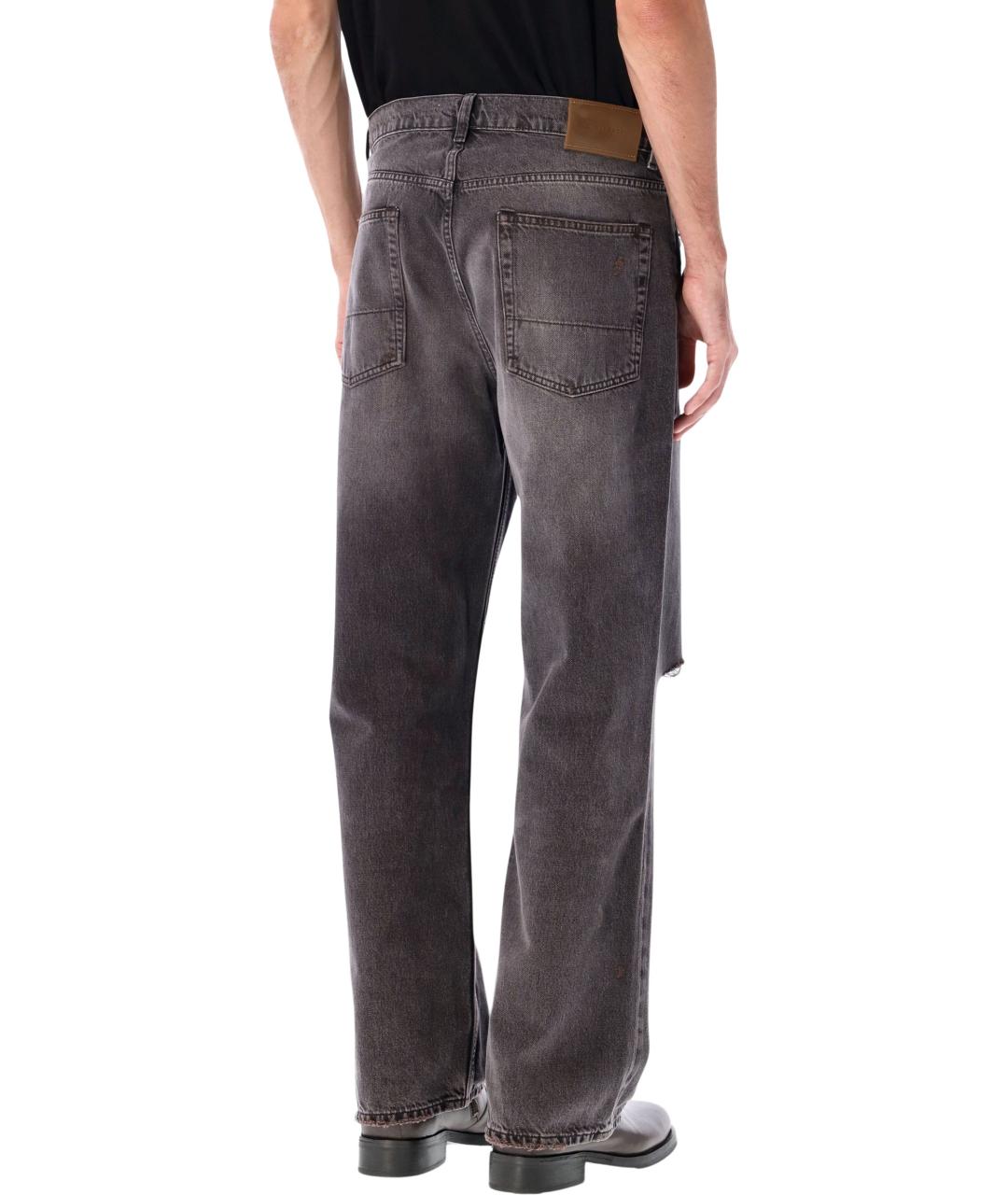 OUR LEGACY Черные хлопковые прямые джинсы, фото 2