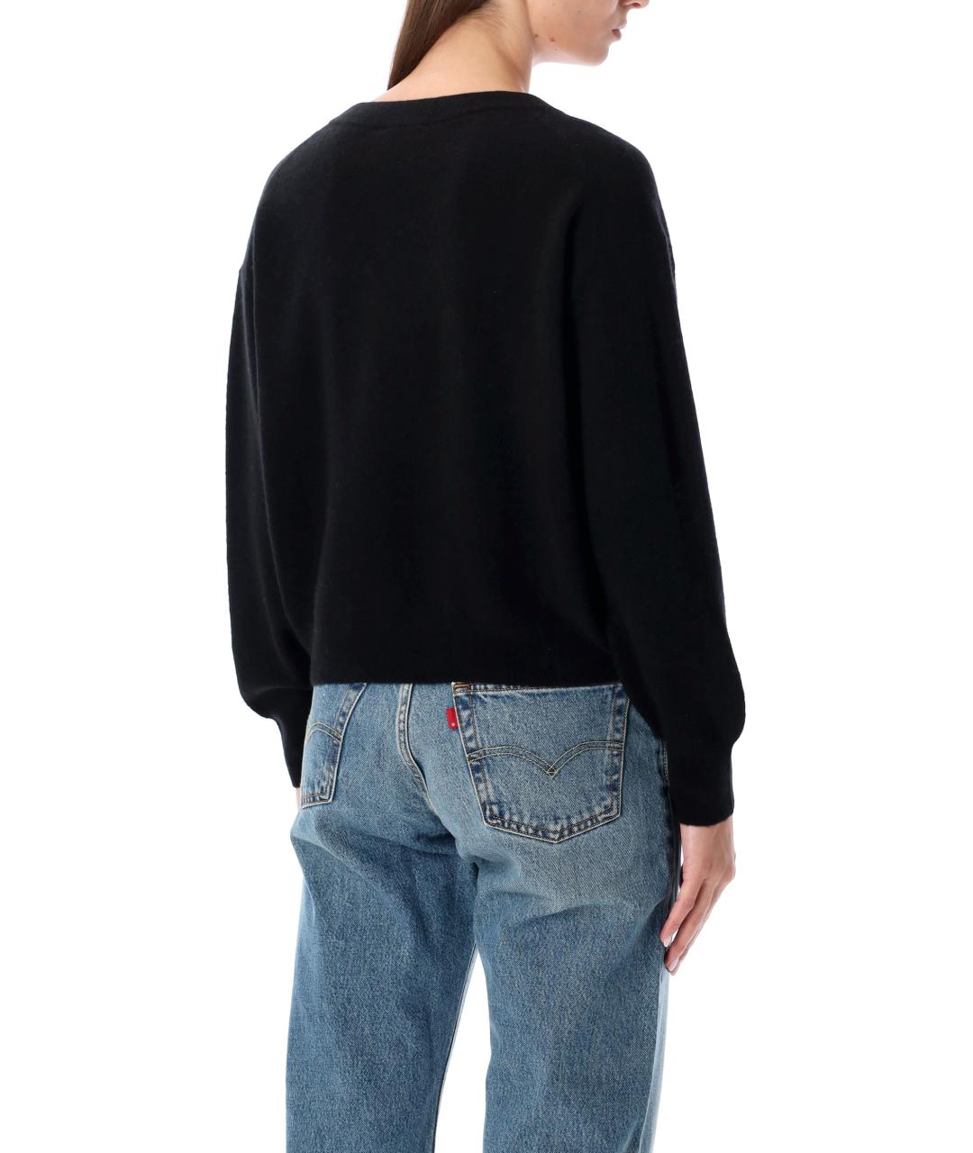 American vintage Черный шерстяной джемпер / свитер, фото 2