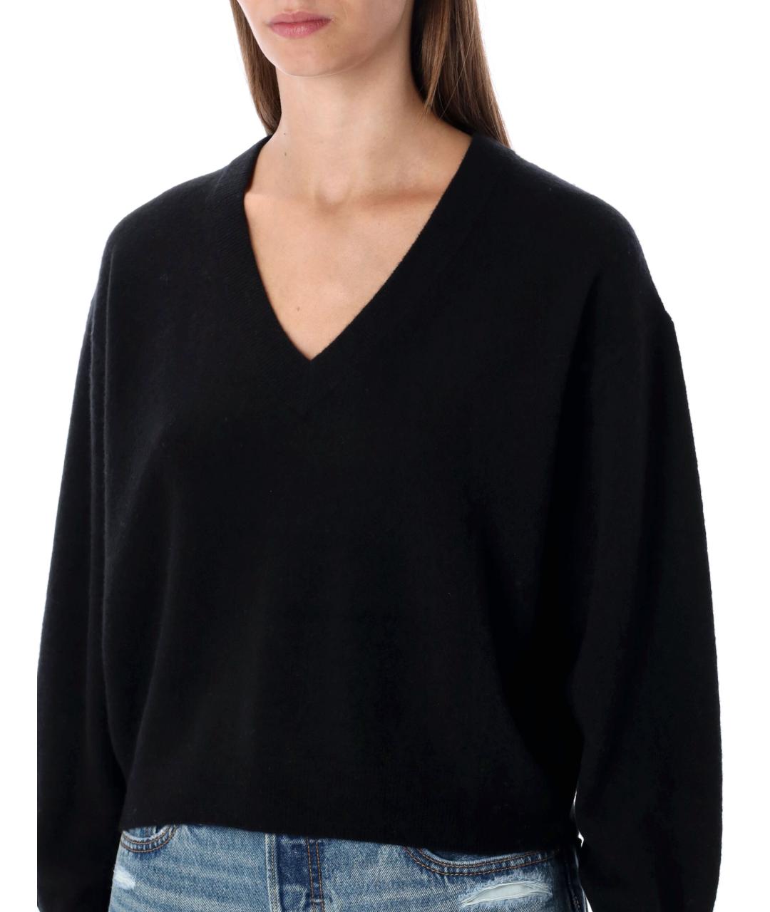 American vintage Черный шерстяной джемпер / свитер, фото 3