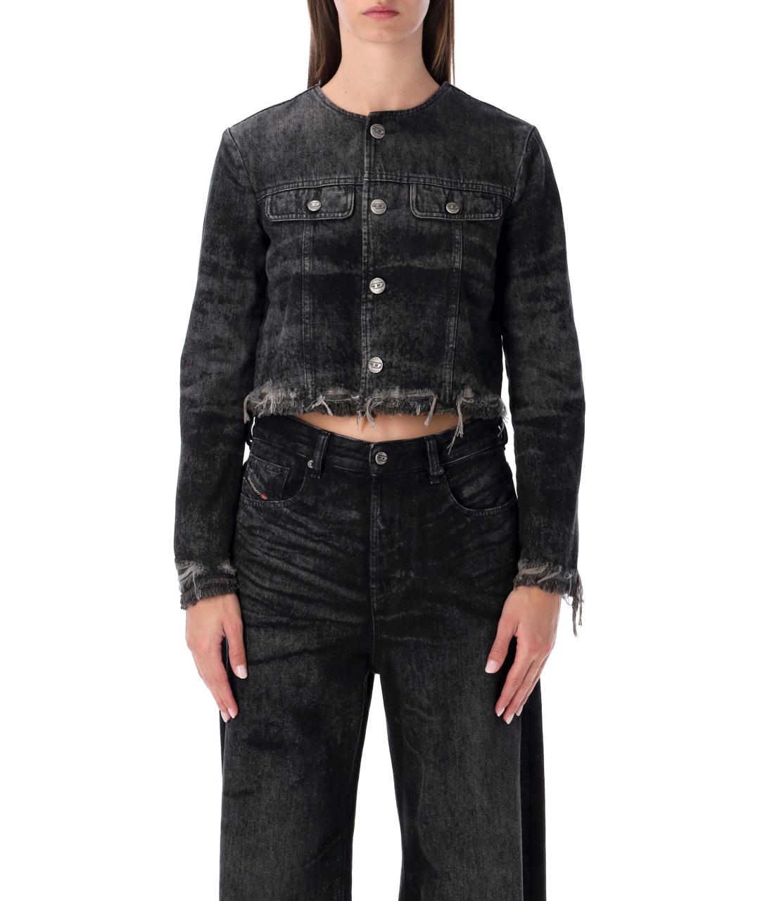 DIESEL Серая хлопковая куртка, фото 2