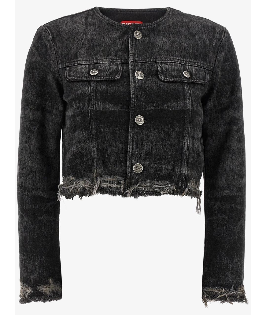 DIESEL Серая хлопковая куртка, фото 1