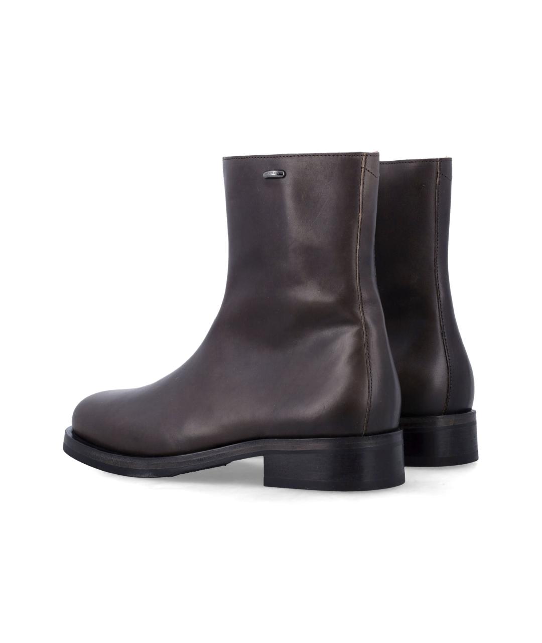 OUR LEGACY Коричневые кожаные полусапоги, фото 3