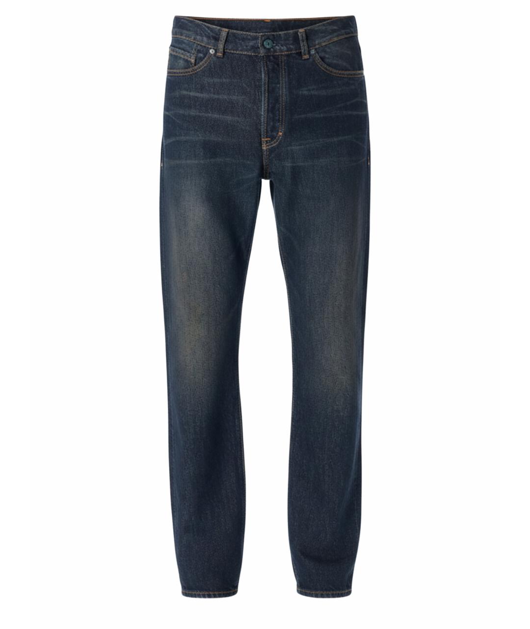 OUR LEGACY Синие хлопковые прямые джинсы, фото 1