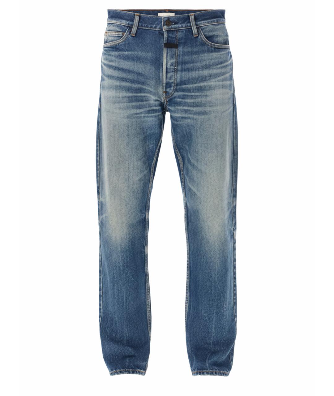 FEAR OF GOD Голубые хлопковые прямые джинсы, фото 1