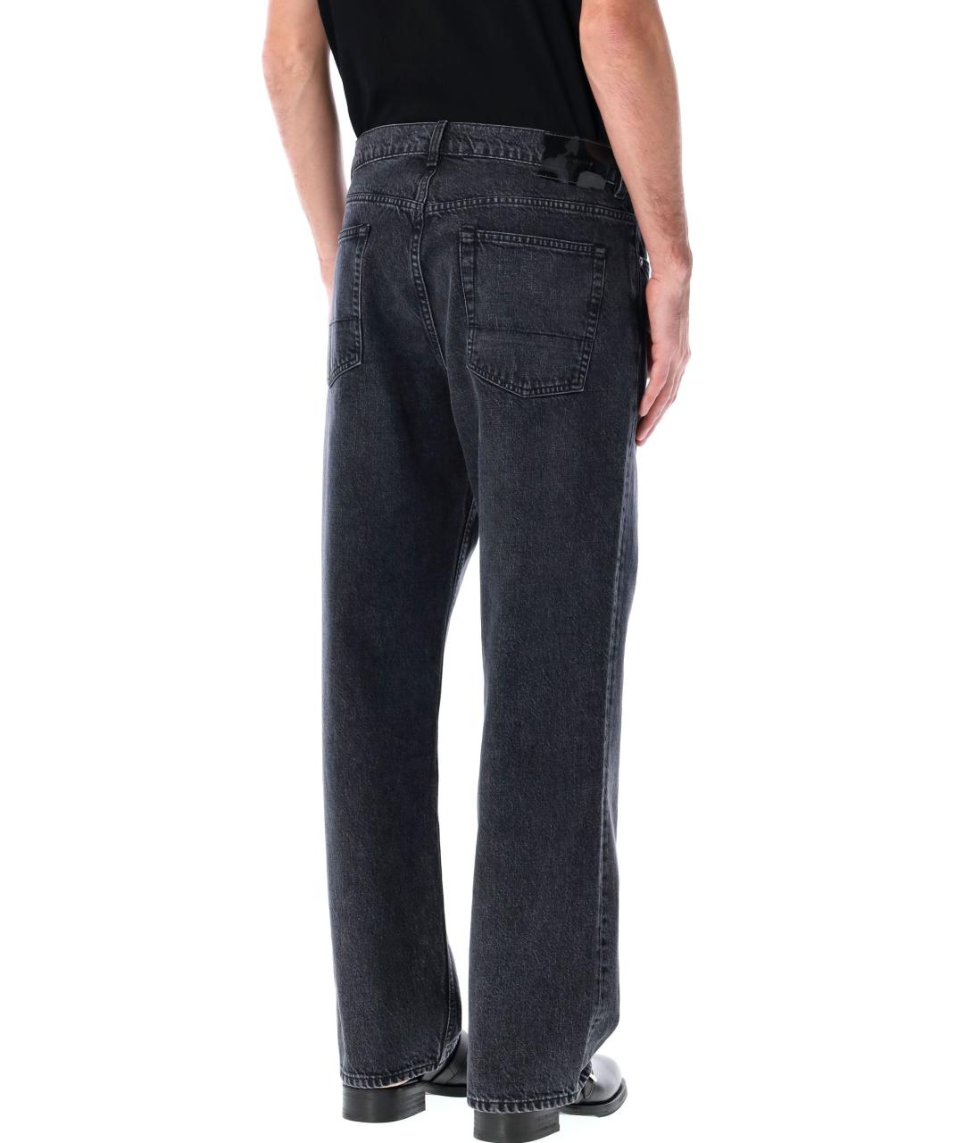 OUR LEGACY Черные хлопковые прямые джинсы, фото 2