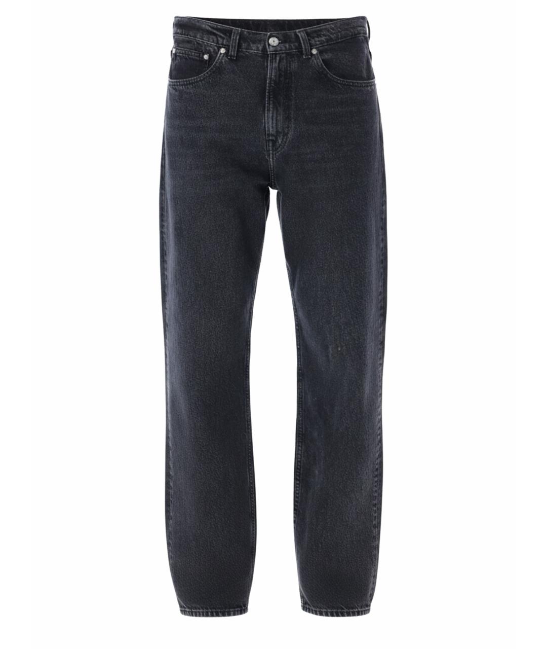 OUR LEGACY Черные хлопковые прямые джинсы, фото 1