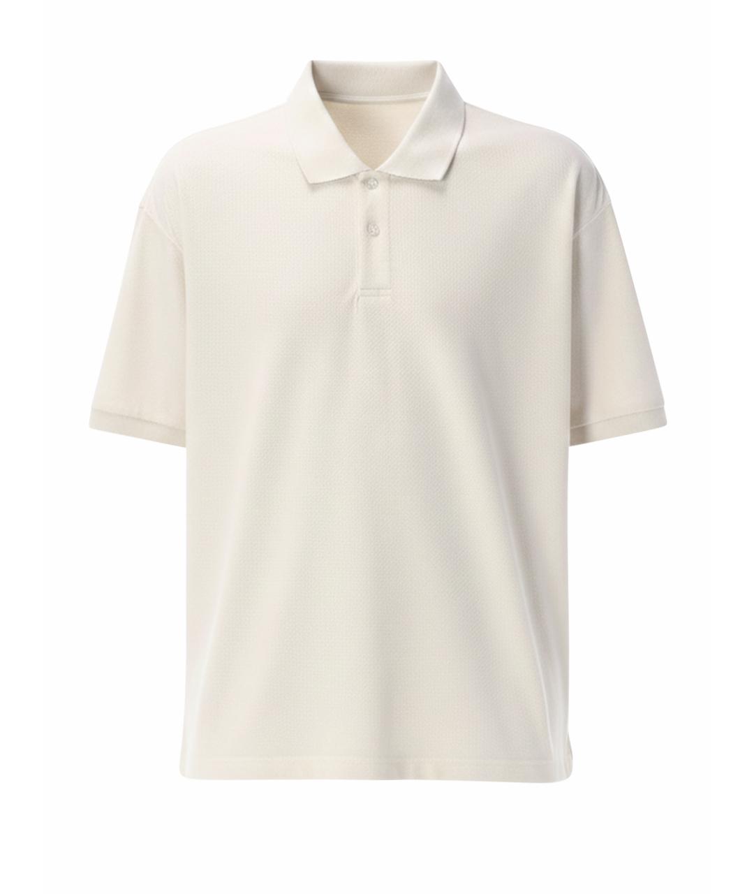 STUSSY Бежевое хлопковое поло с коротким рукавом, фото 1
