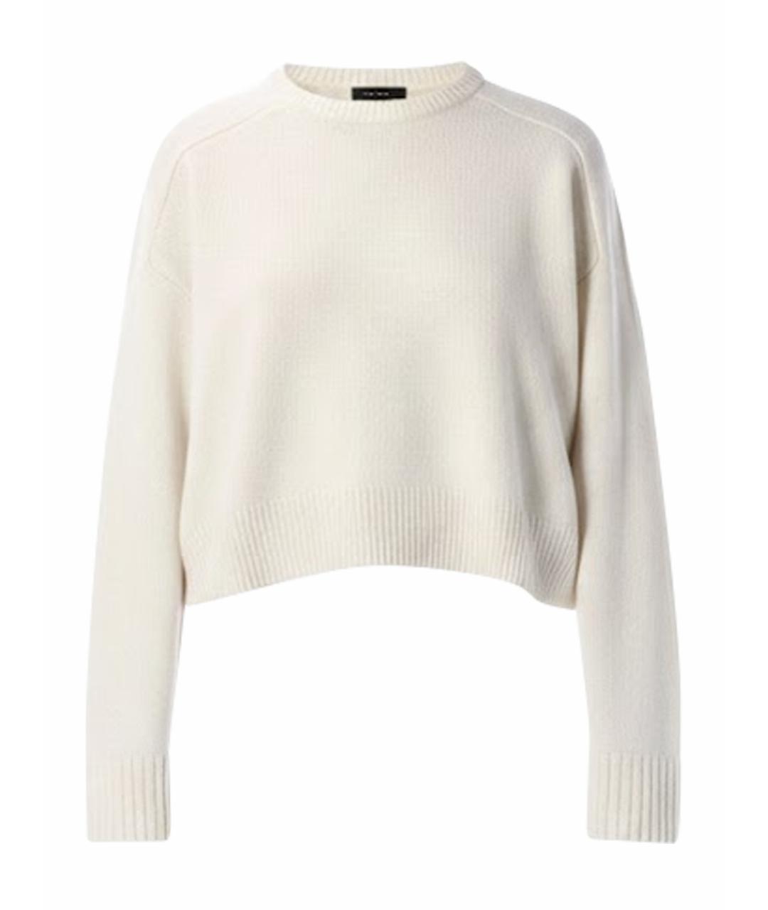 LOULOU STUDIO Белый шерстяной джемпер / свитер, фото 1