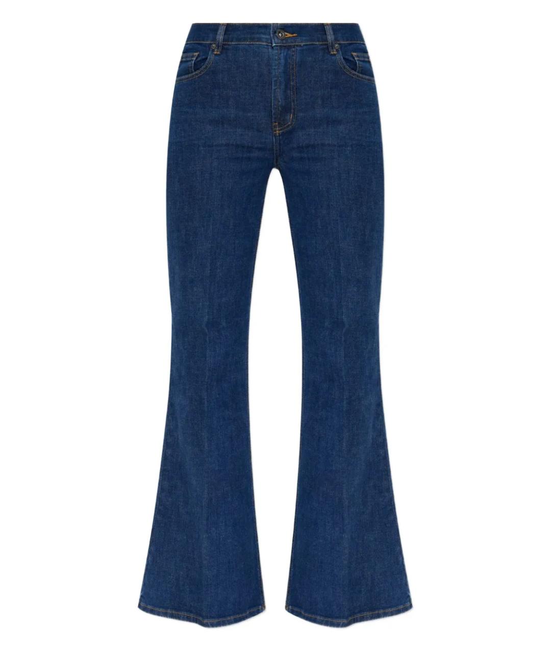 SELF-PORTRAIT Синие хлопковые джинсы клеш, фото 1