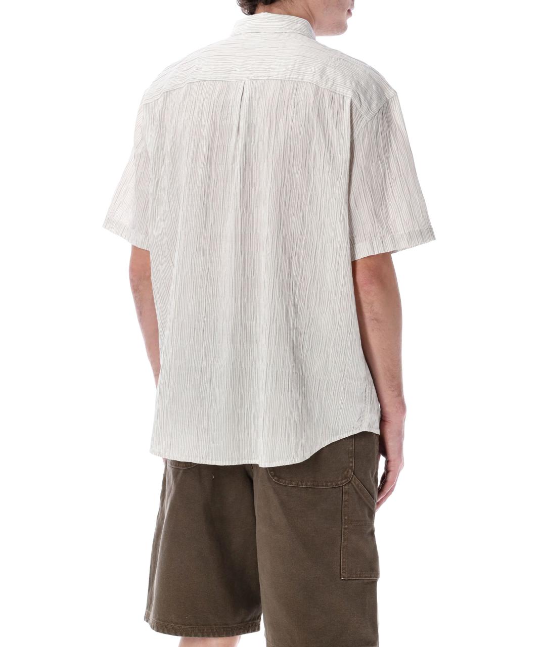 STUSSY Бежевая хлопковая кэжуал рубашка, фото 3