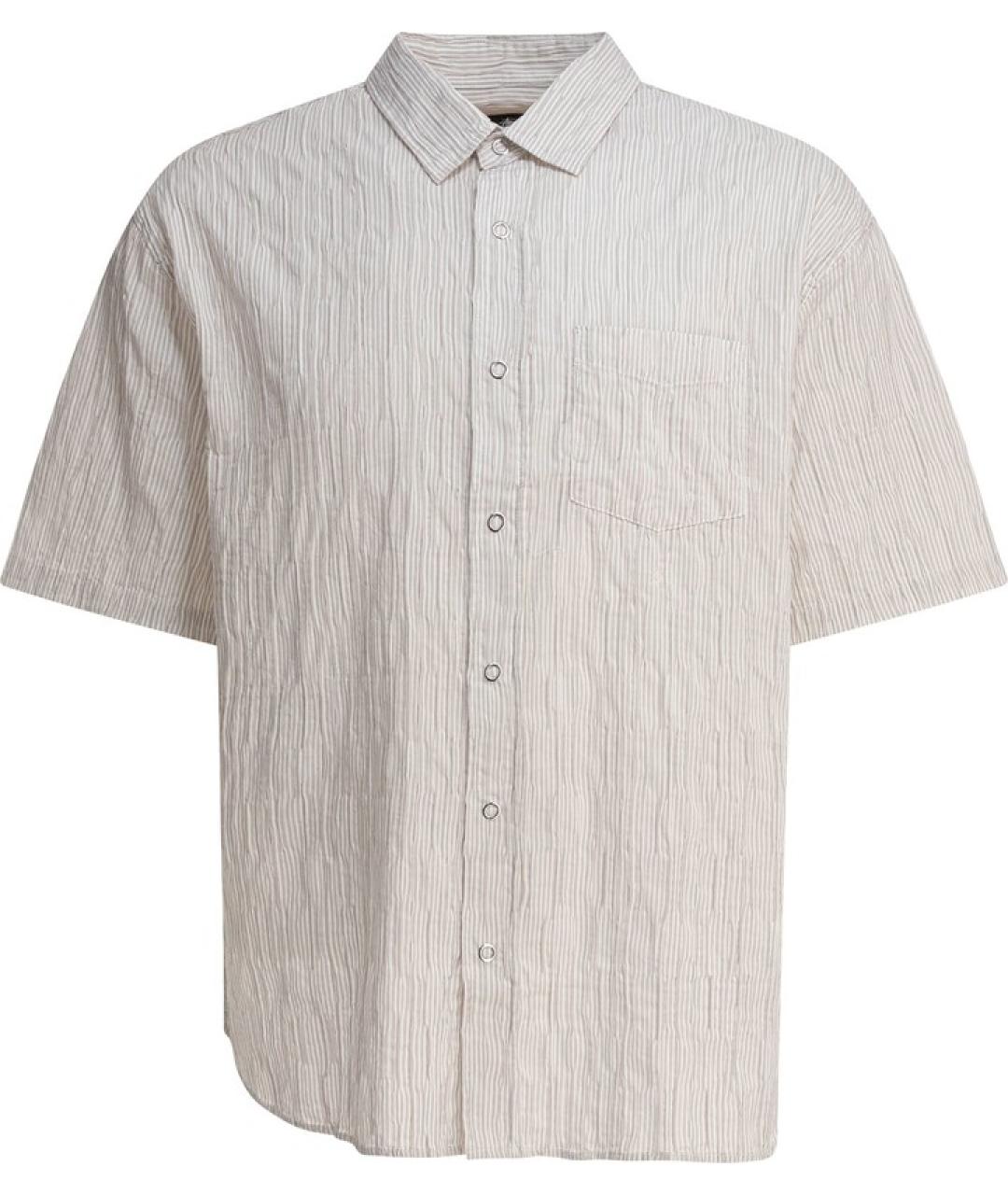 STUSSY Бежевая хлопковая кэжуал рубашка, фото 1