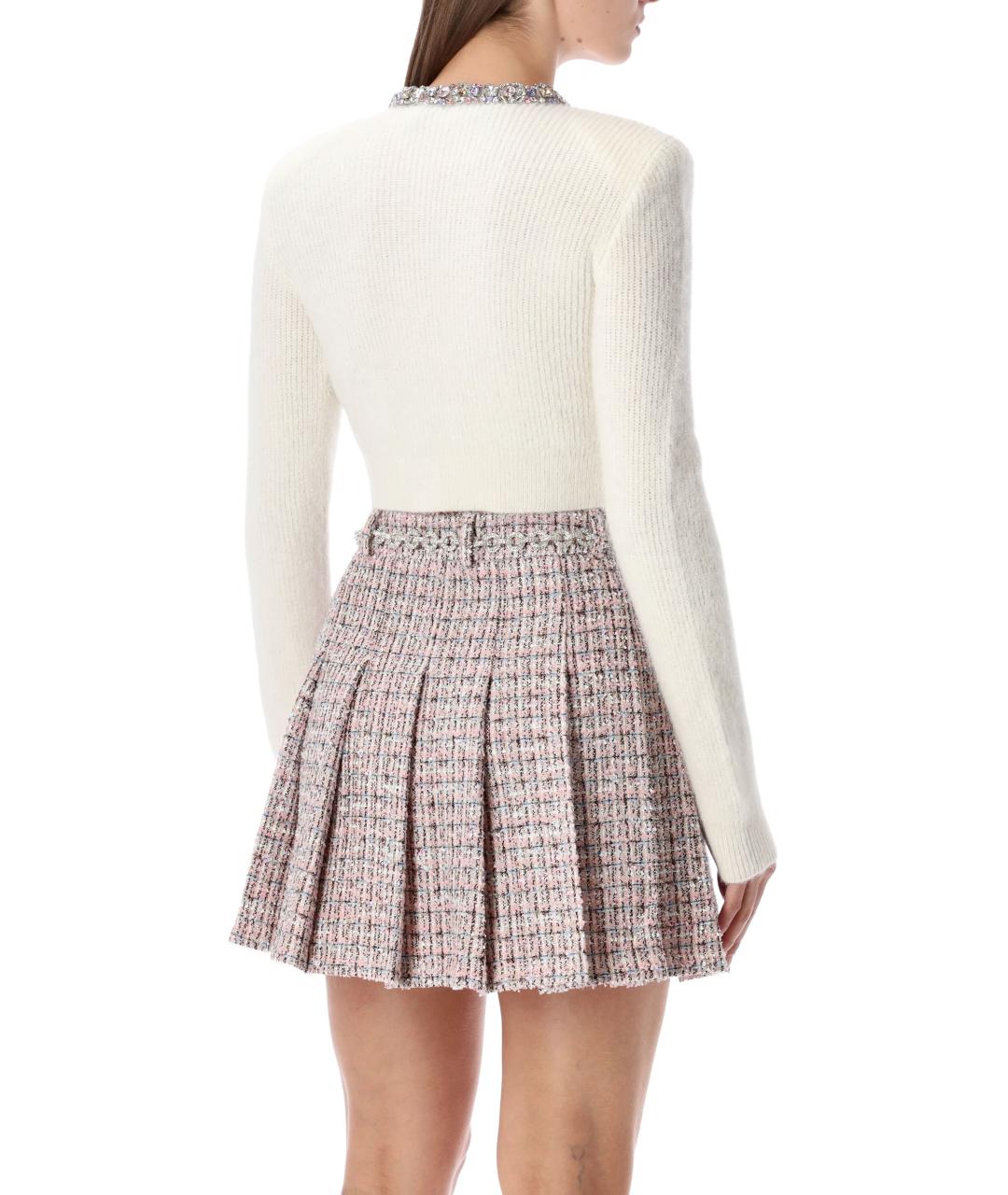 SELF-PORTRAIT Бежевый шерстяной кардиган, фото 3