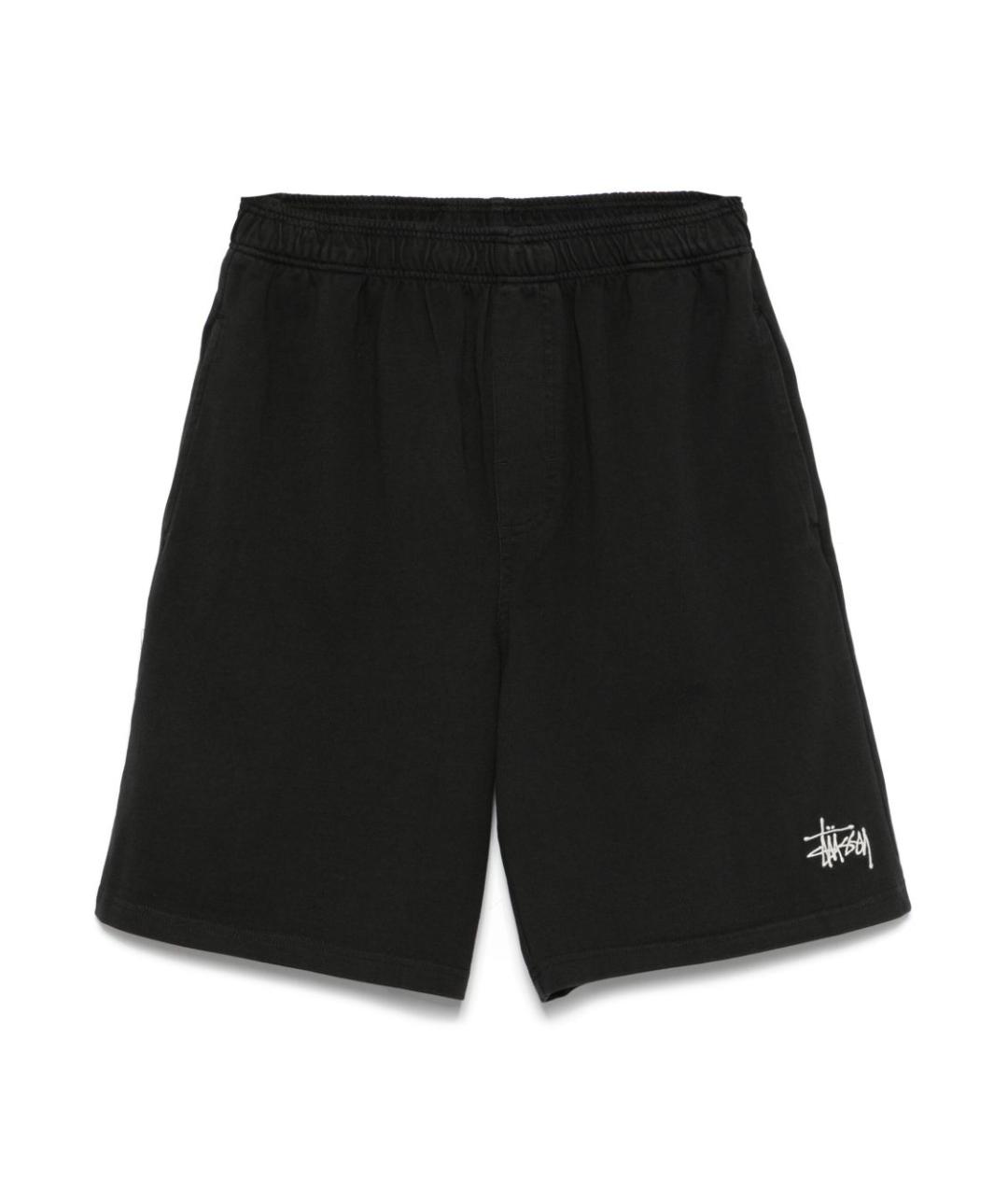 STUSSY Черные хлопковые шорты, фото 1