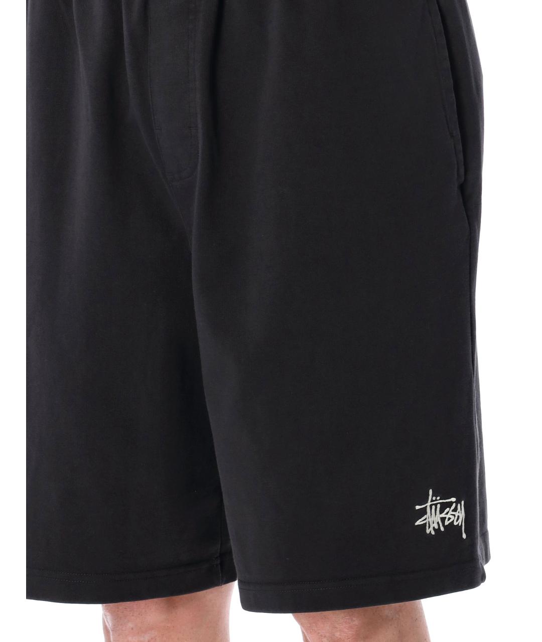 STUSSY Черные хлопковые шорты, фото 3