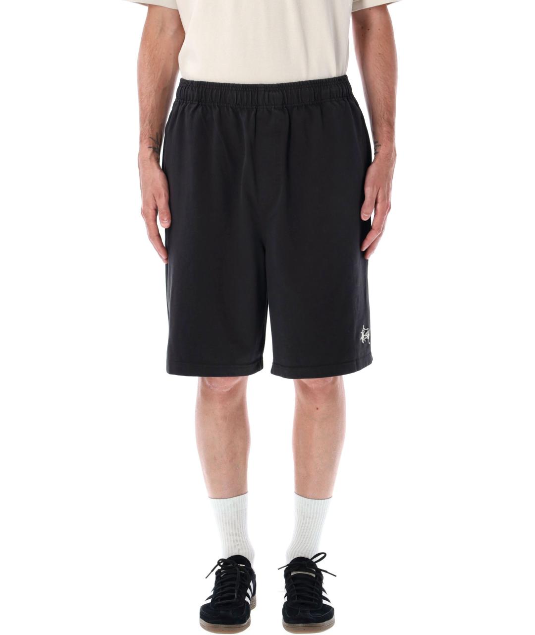 STUSSY Черные хлопковые шорты, фото 4