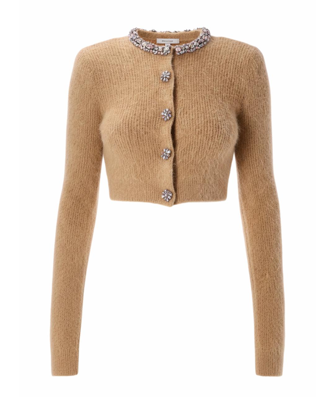 SELF-PORTRAIT Коричневый шерстяной кардиган, фото 1