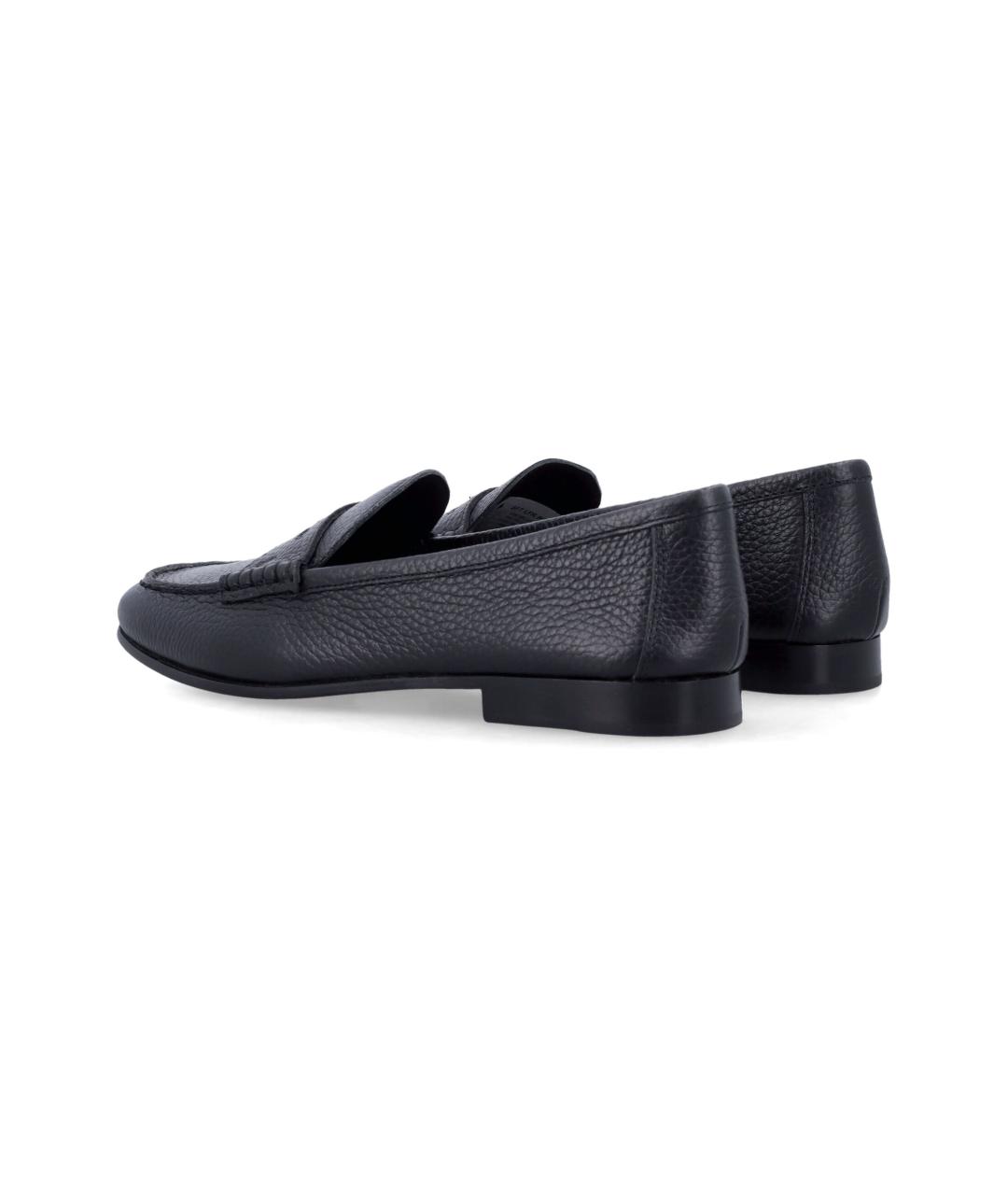 POLO RALPH LAUREN Черные кожаные лоферы, фото 4