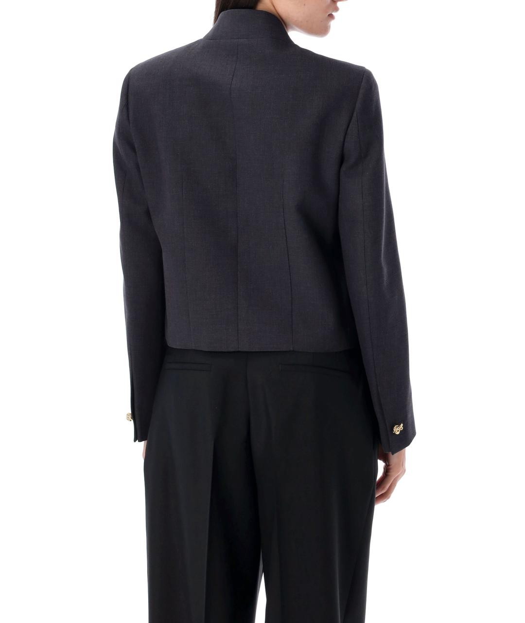 BOTTEGA VENETA Серый хлопковый жакет/пиджак, фото 3