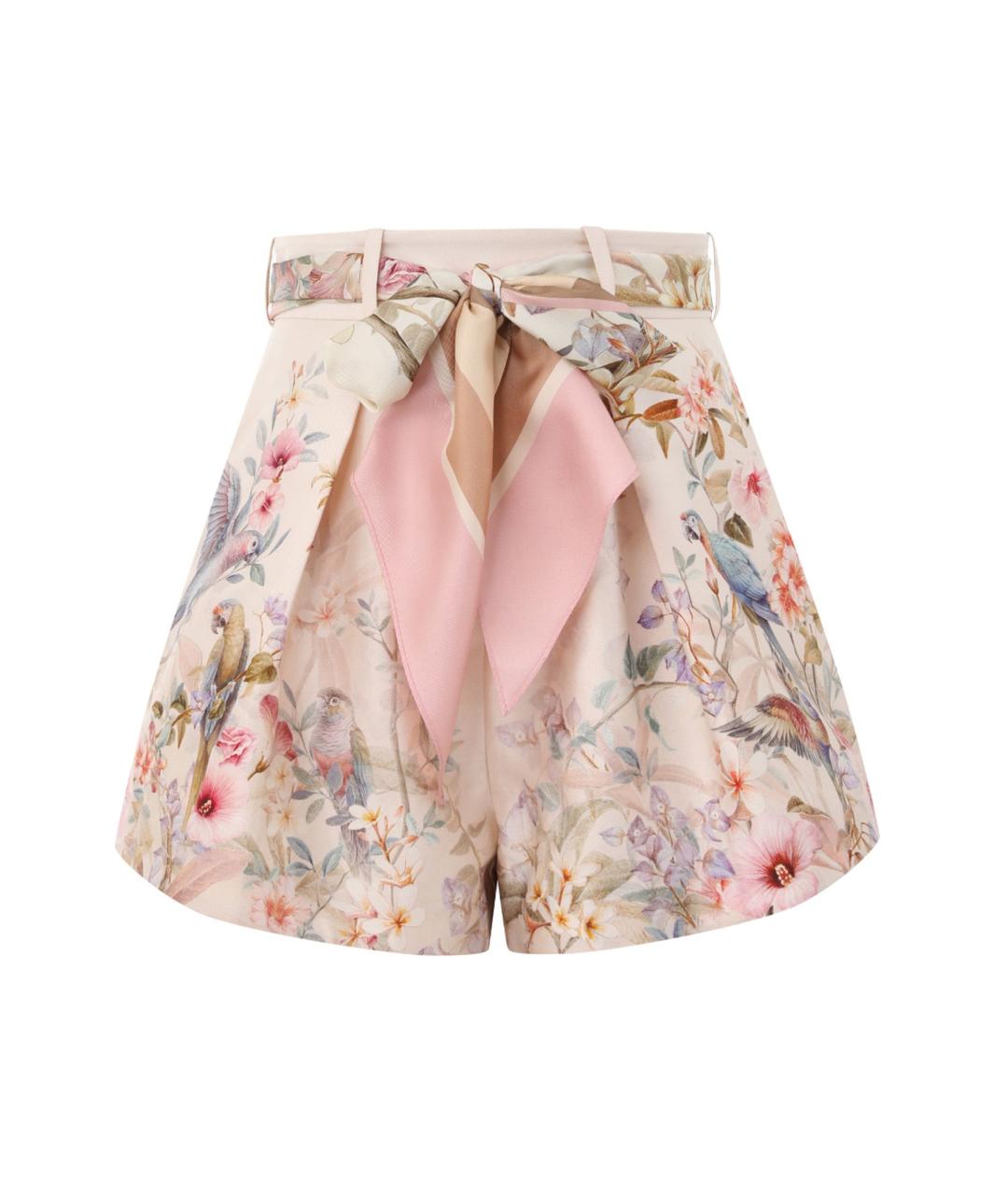 ZIMMERMANN Мульти шелковые шорты, фото 1