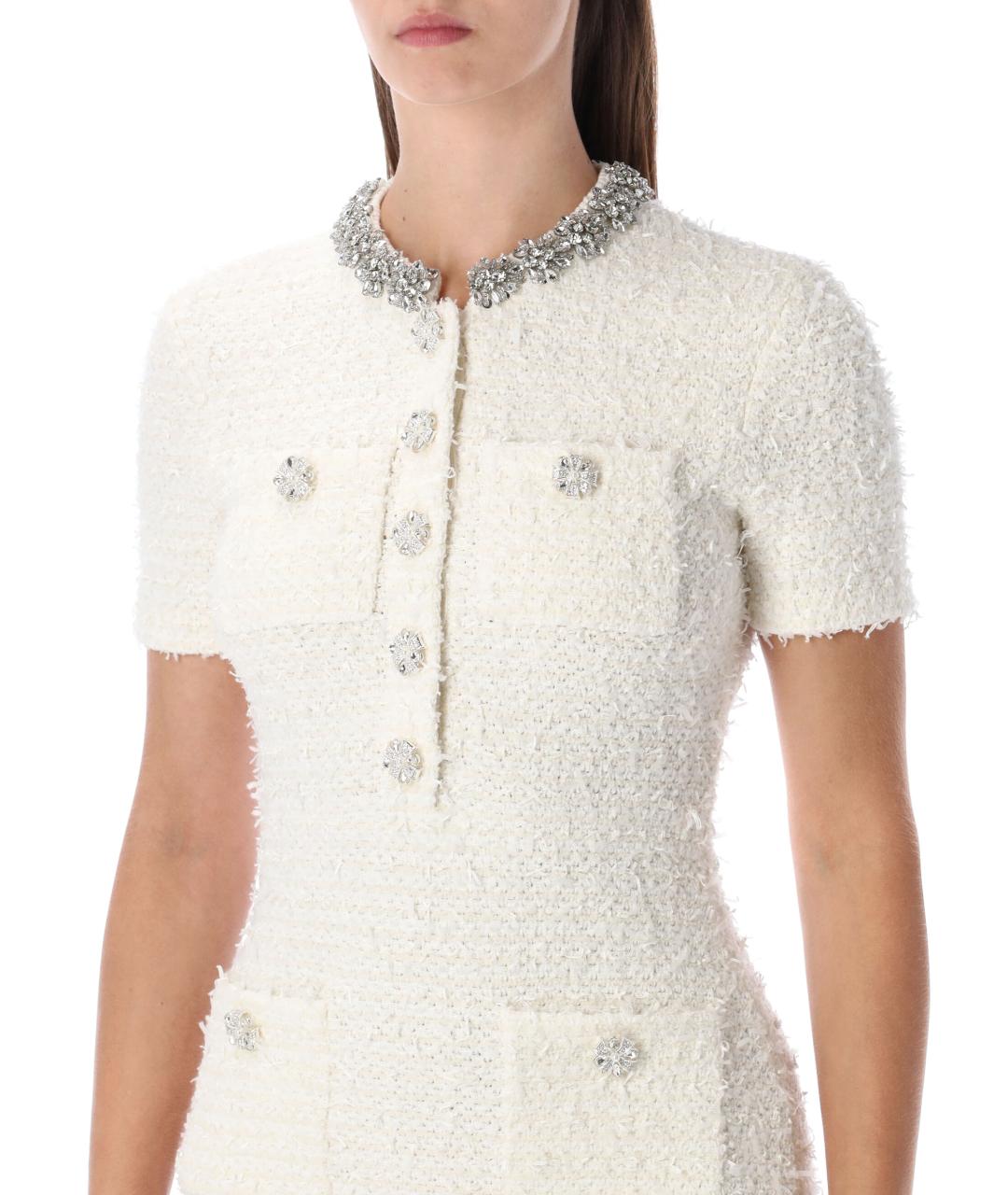 SELF-PORTRAIT Белое хлопковое платье, фото 4