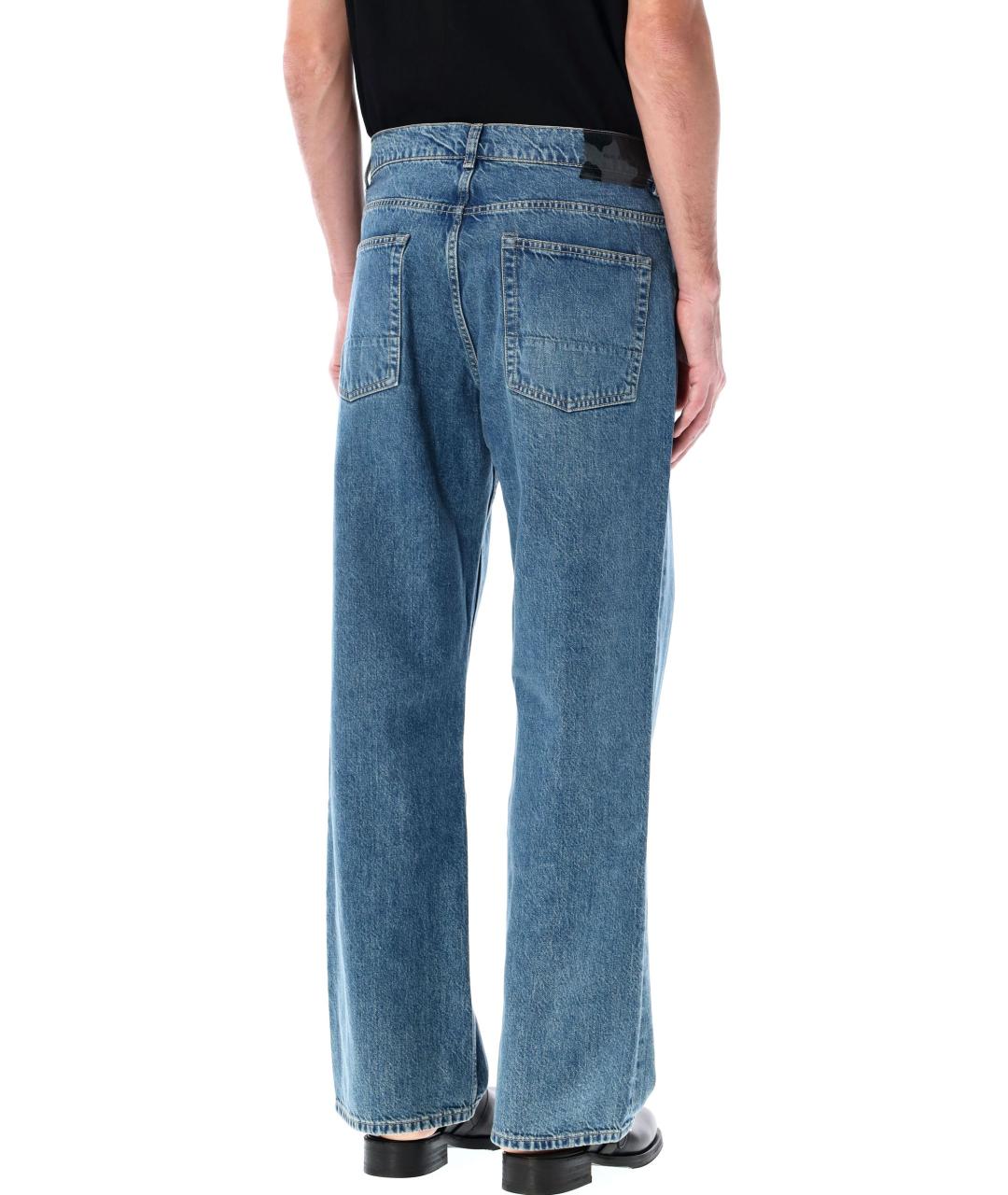 OUR LEGACY Синие хлопковые прямые джинсы, фото 2